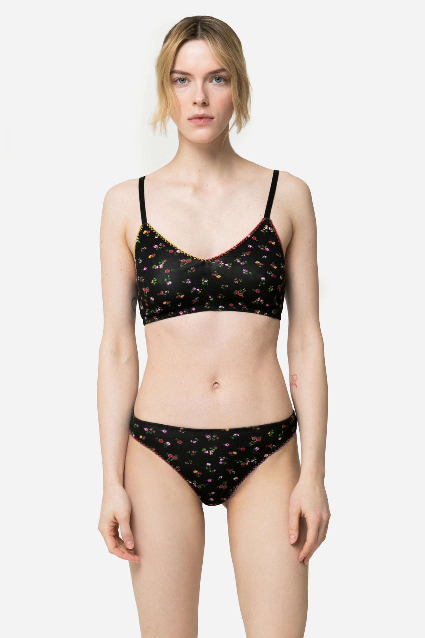 ELVIRA - Bralette microfiori in jersey