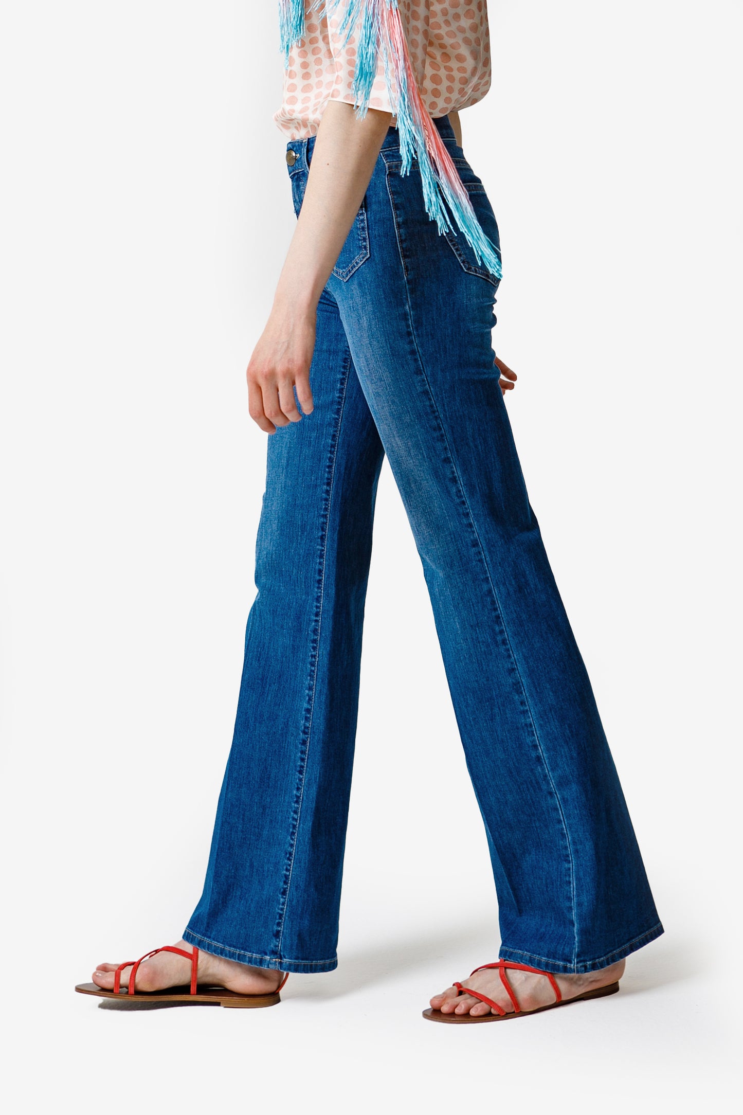 GINEVRA - Jeans flared denim