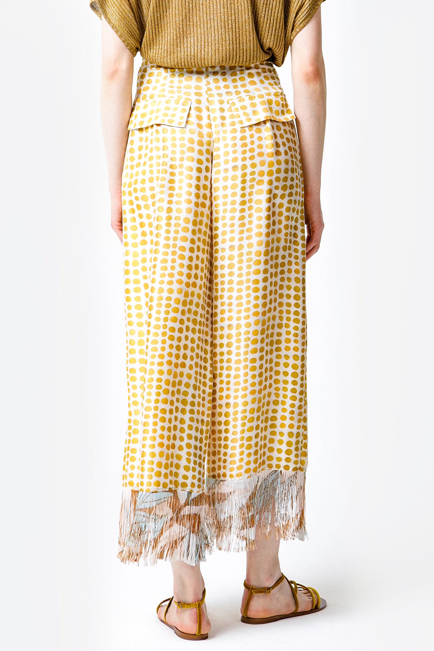 TATIANA - Pantaloni con frange