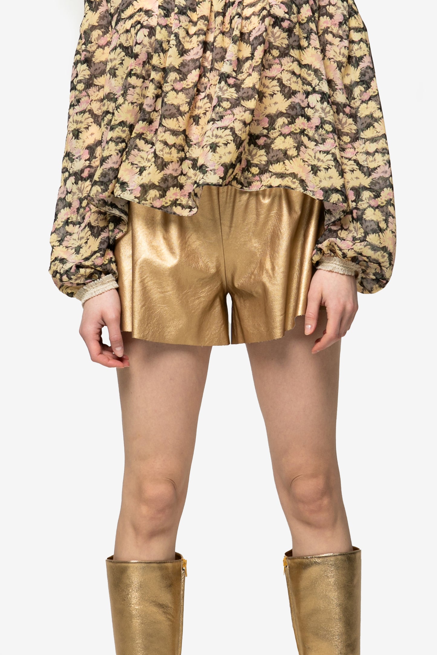 DIAMANTE - Shorts in ecopelle Eccentric