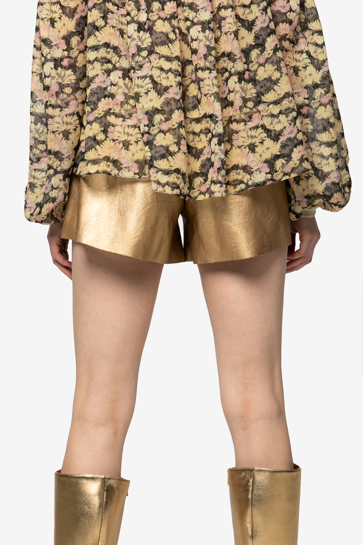 DIAMANTE - Shorts in ecopelle Eccentric