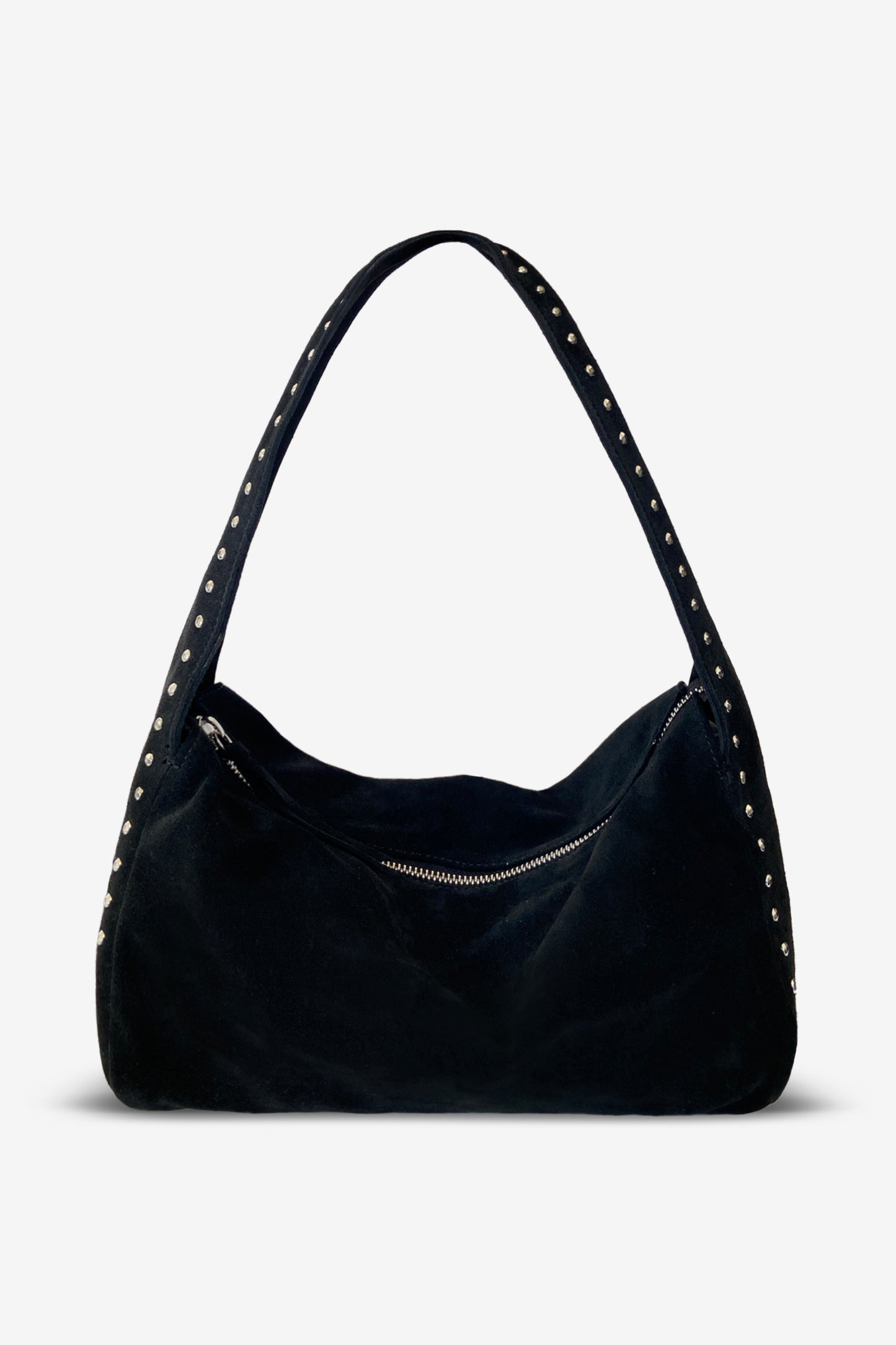 THE TI-BAG - Studded Suede Bag Black