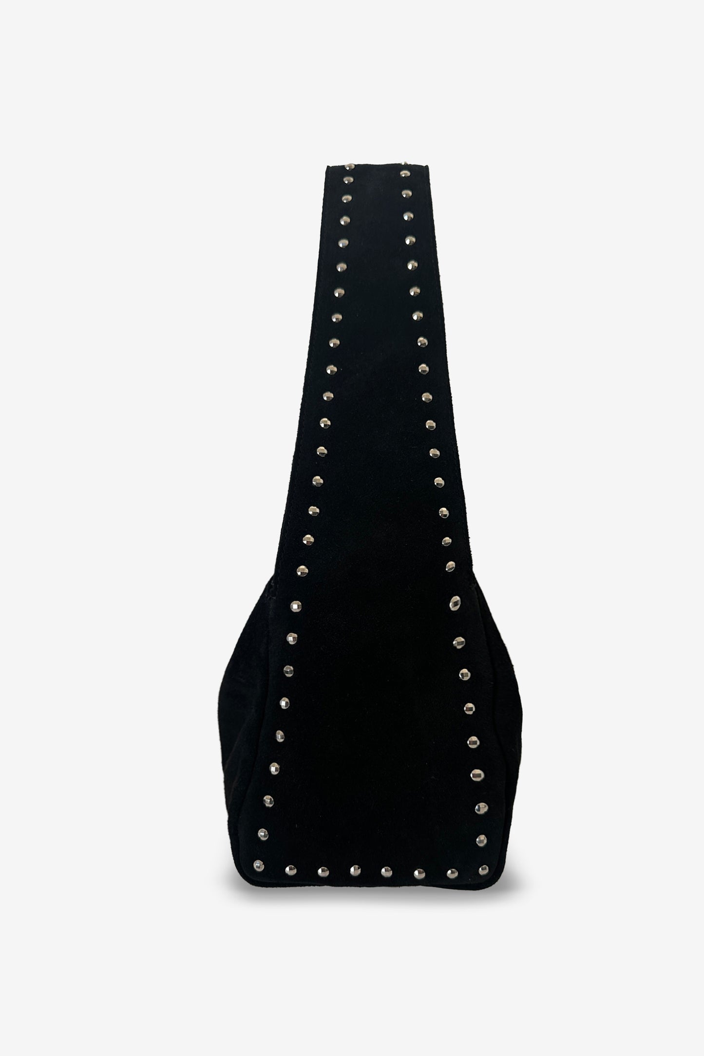 THE TI-BAG - Studded Suede Bag Black