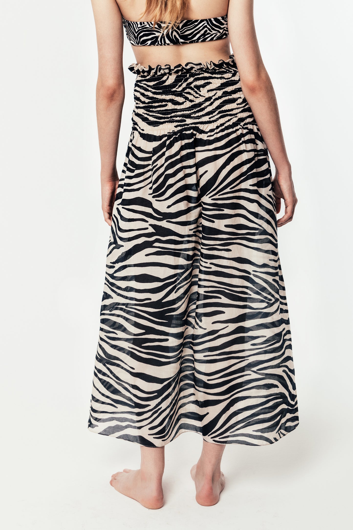 MARCELA - Long animalier skirt