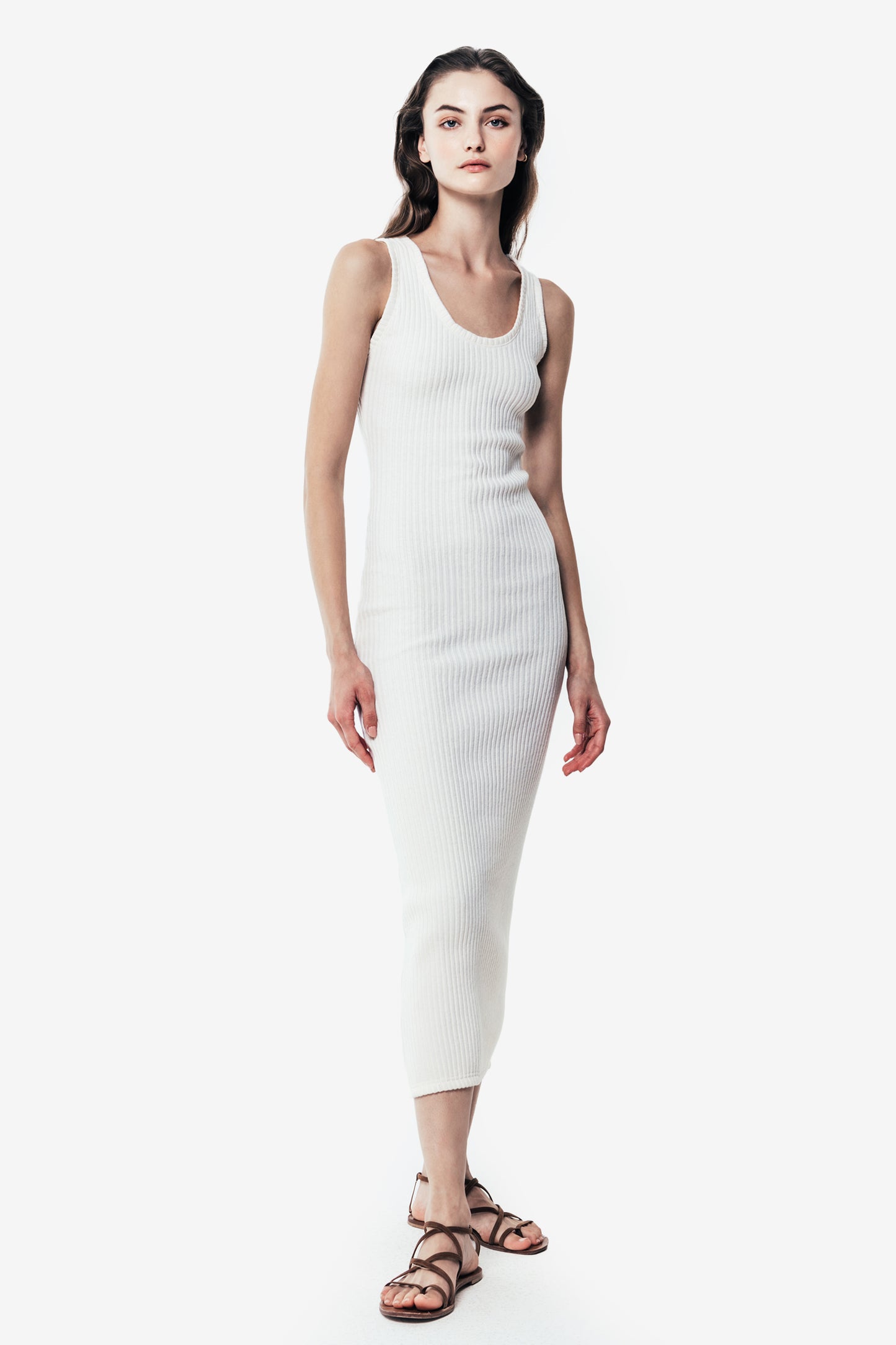 ELISA - Long ribbed dress