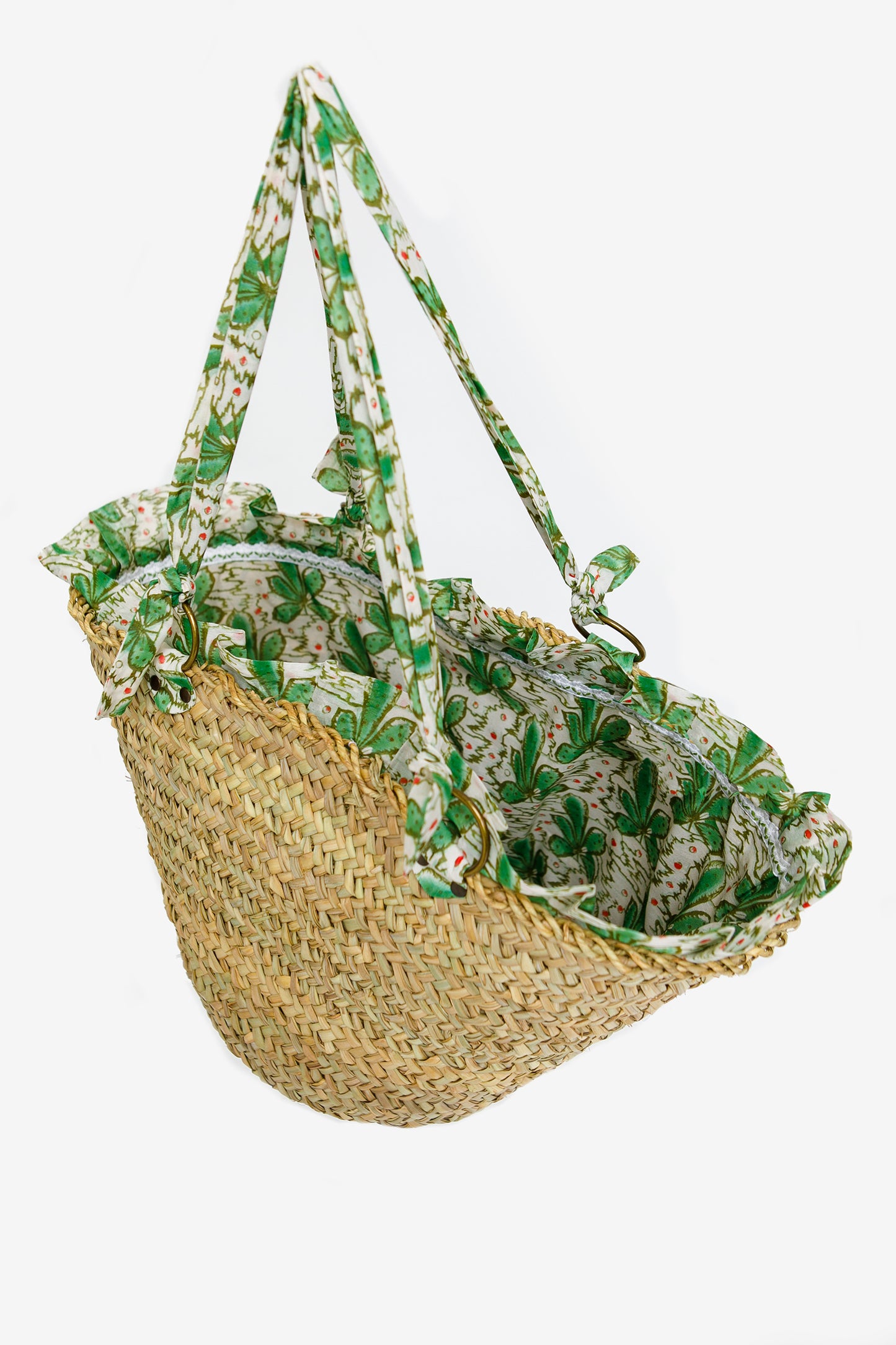 PANAREA - Borsa paglia maxi tropical