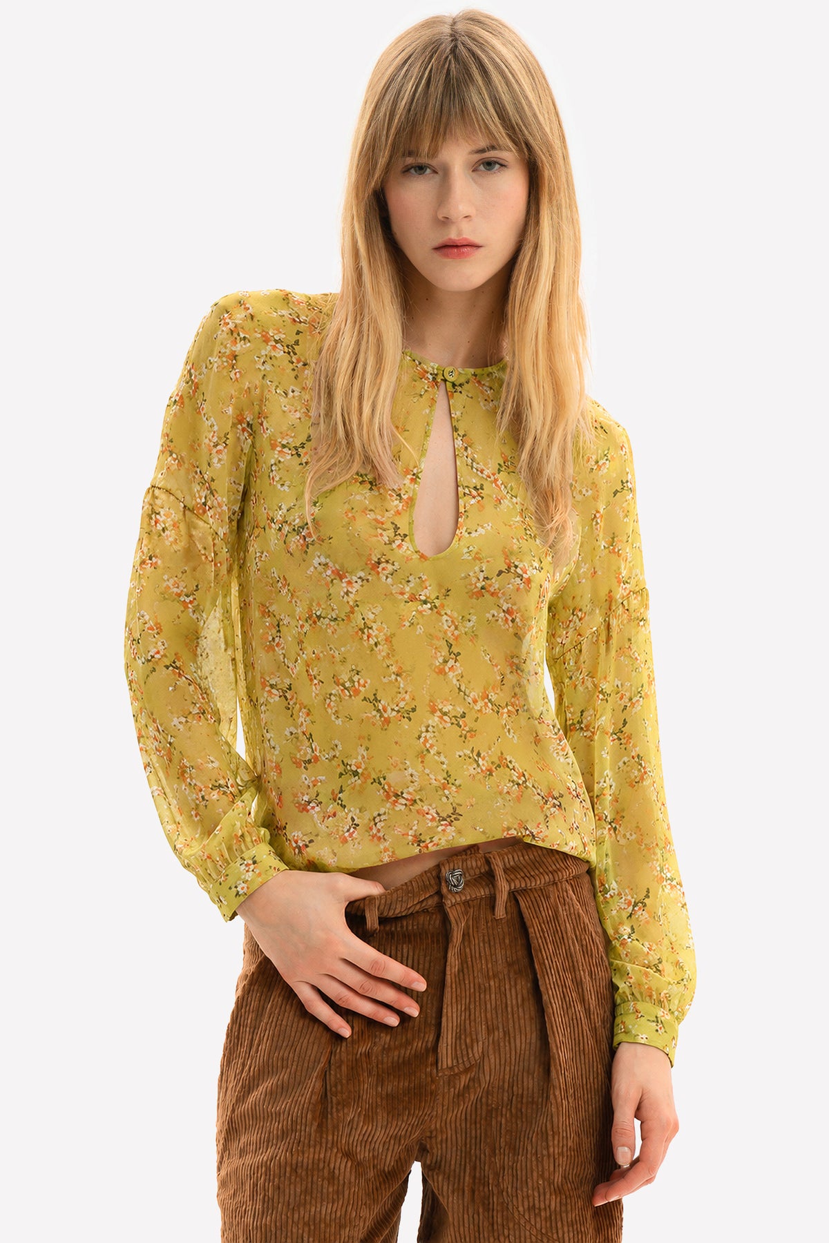 LEA - Silk blouse Goldie