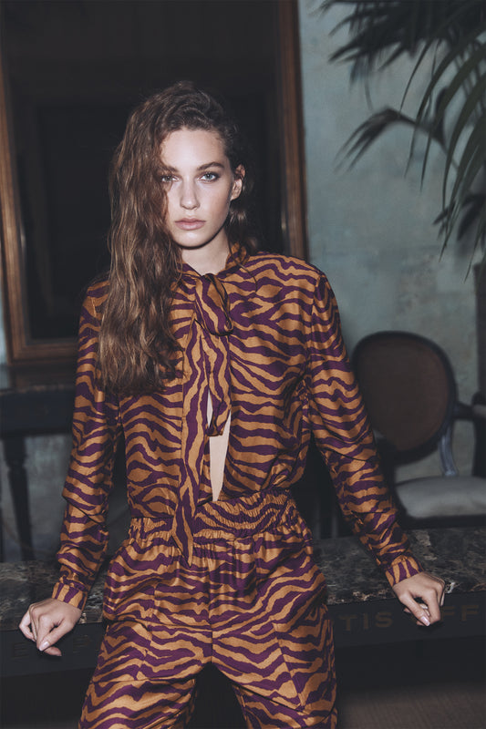 AVELINE - Blusa Zebra
