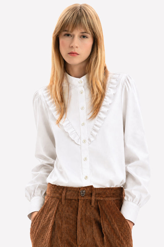 REBECCA - Oversized cotton shirt College