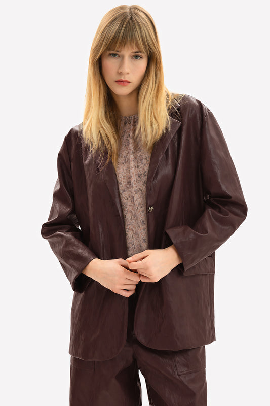 OTTAVIA - Blazer in eco-leather Rock