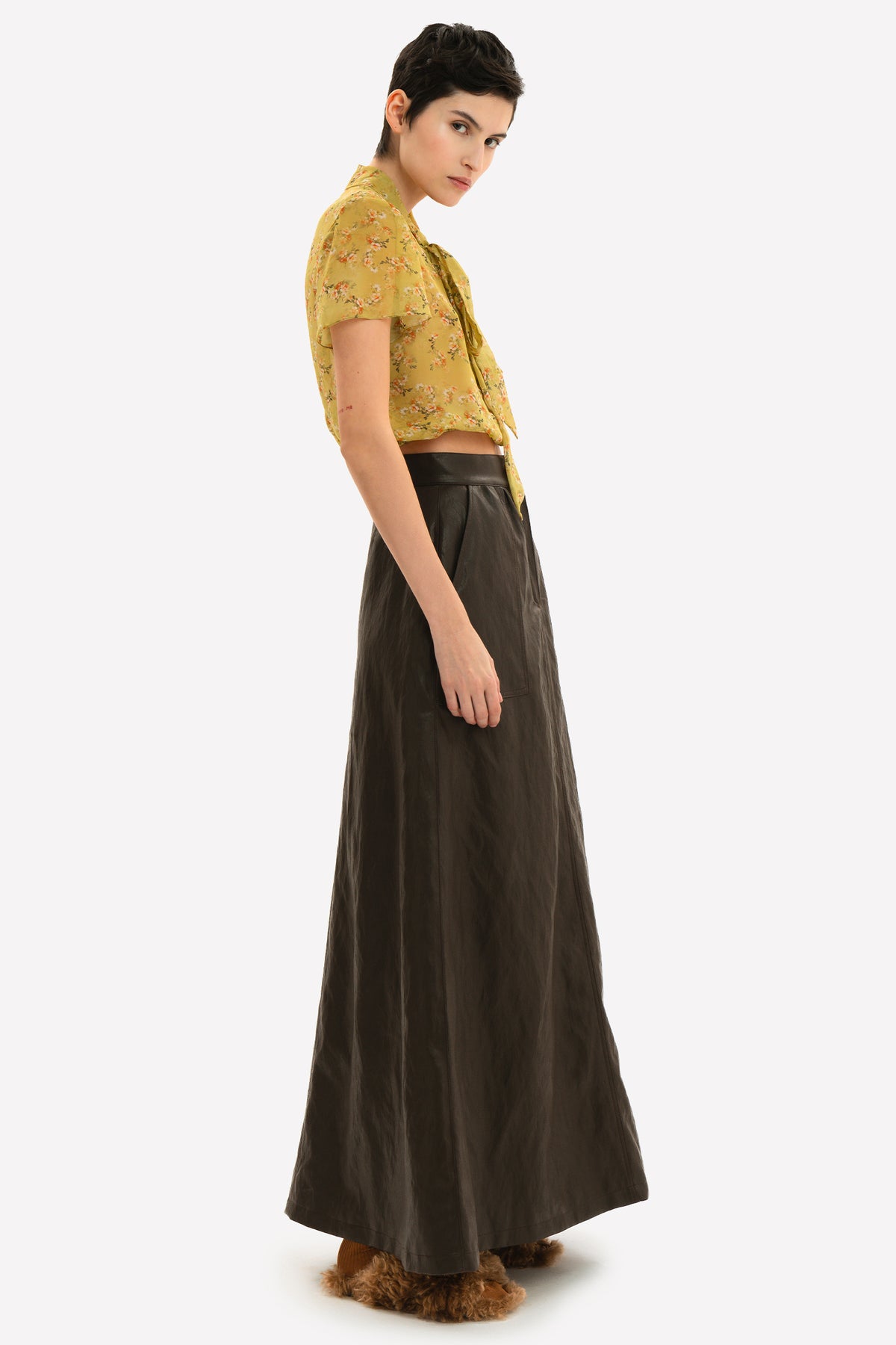 OLIVIA - Eco-leather skirt Rock