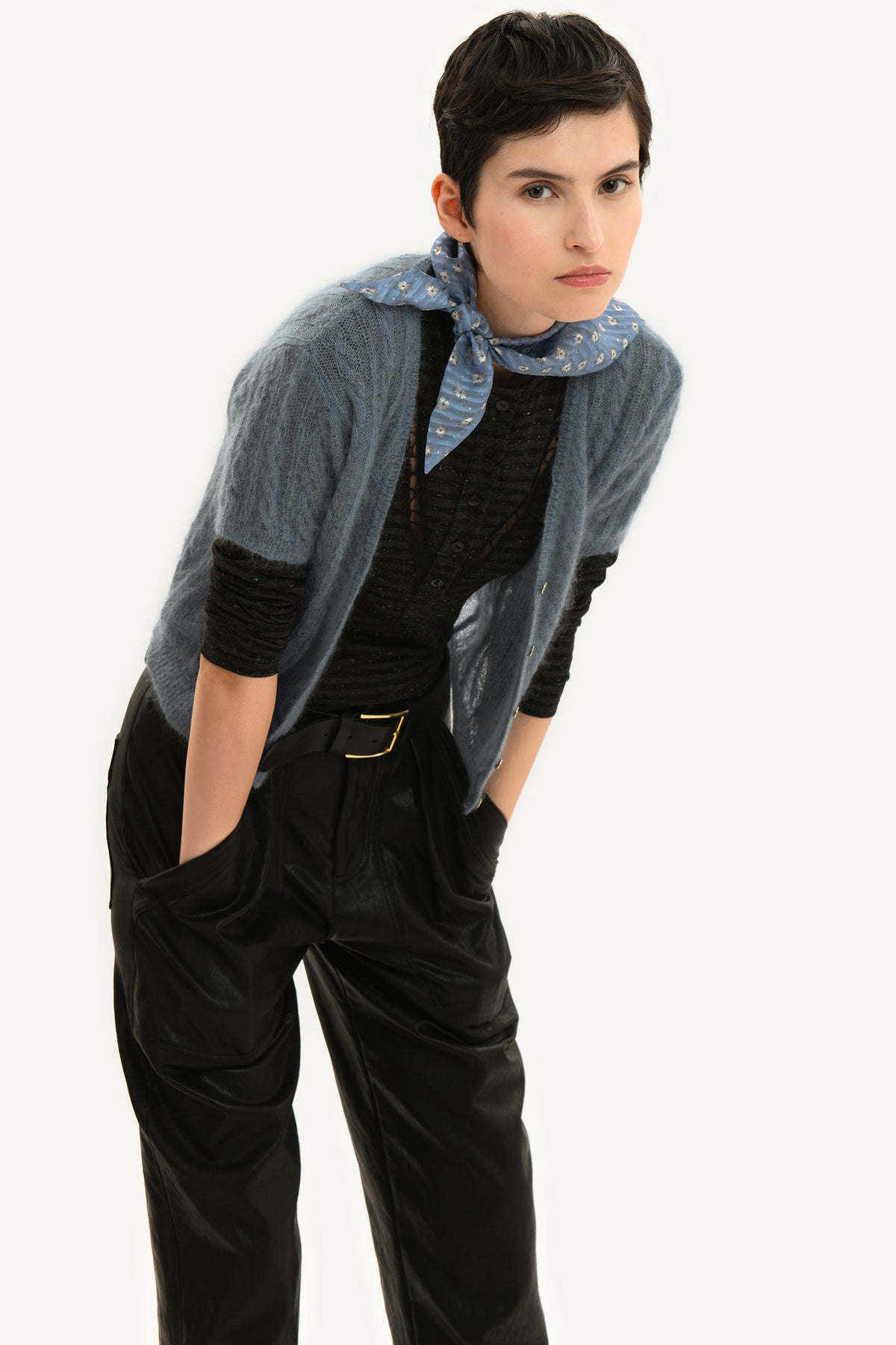 ALLEGRA - Cardigan in mohair Bretagne