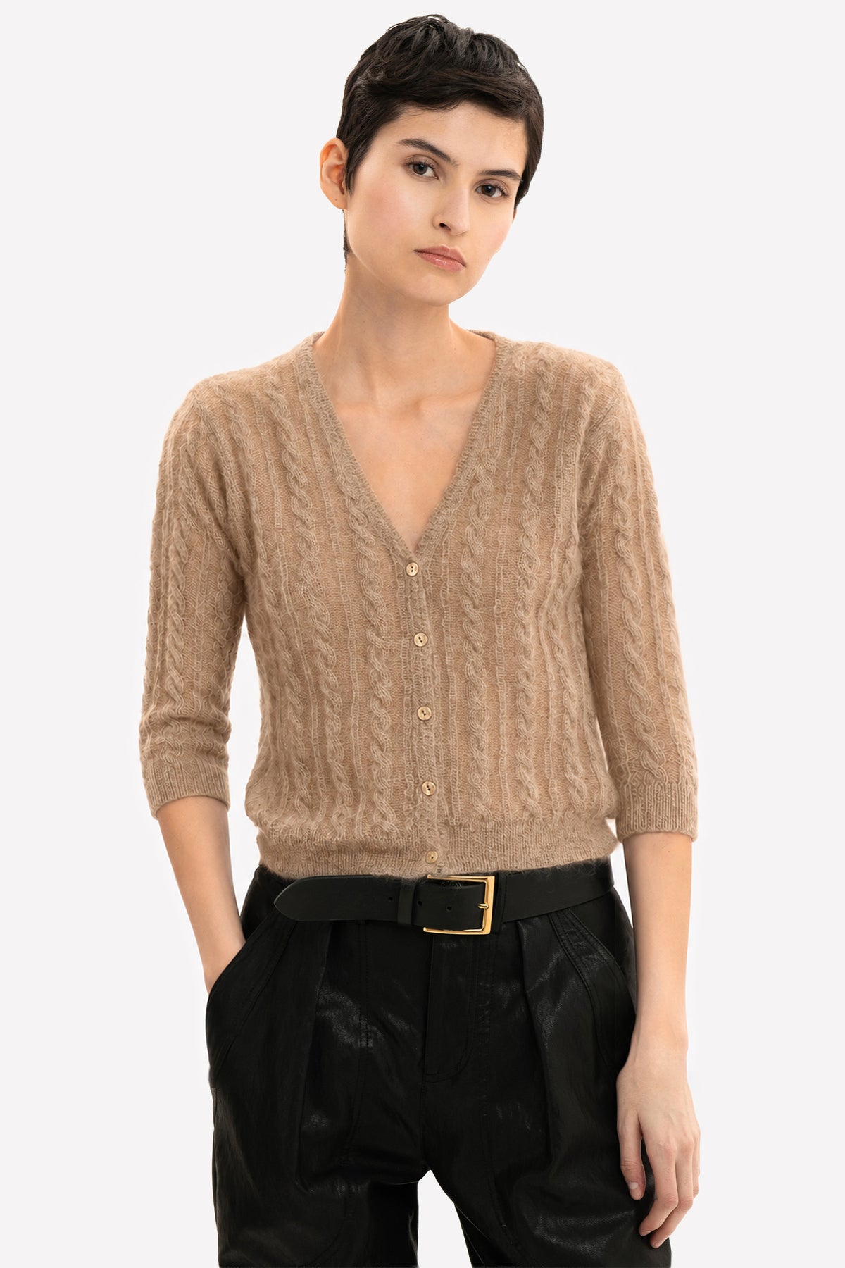 FRANCESCA - Cardigan in mohair Bretagne