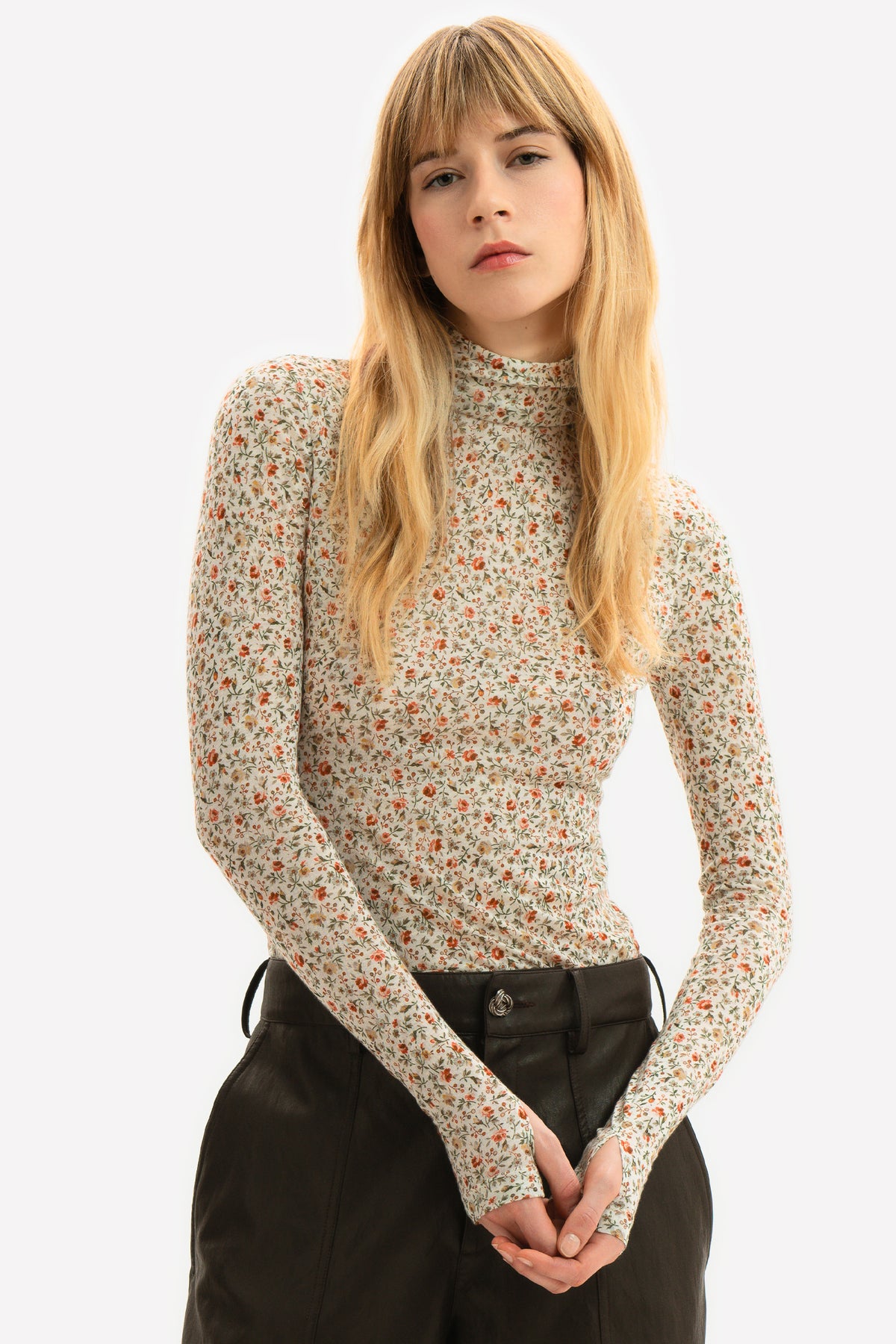 DELPHINE - T-shirt in jersey micromodal Flora