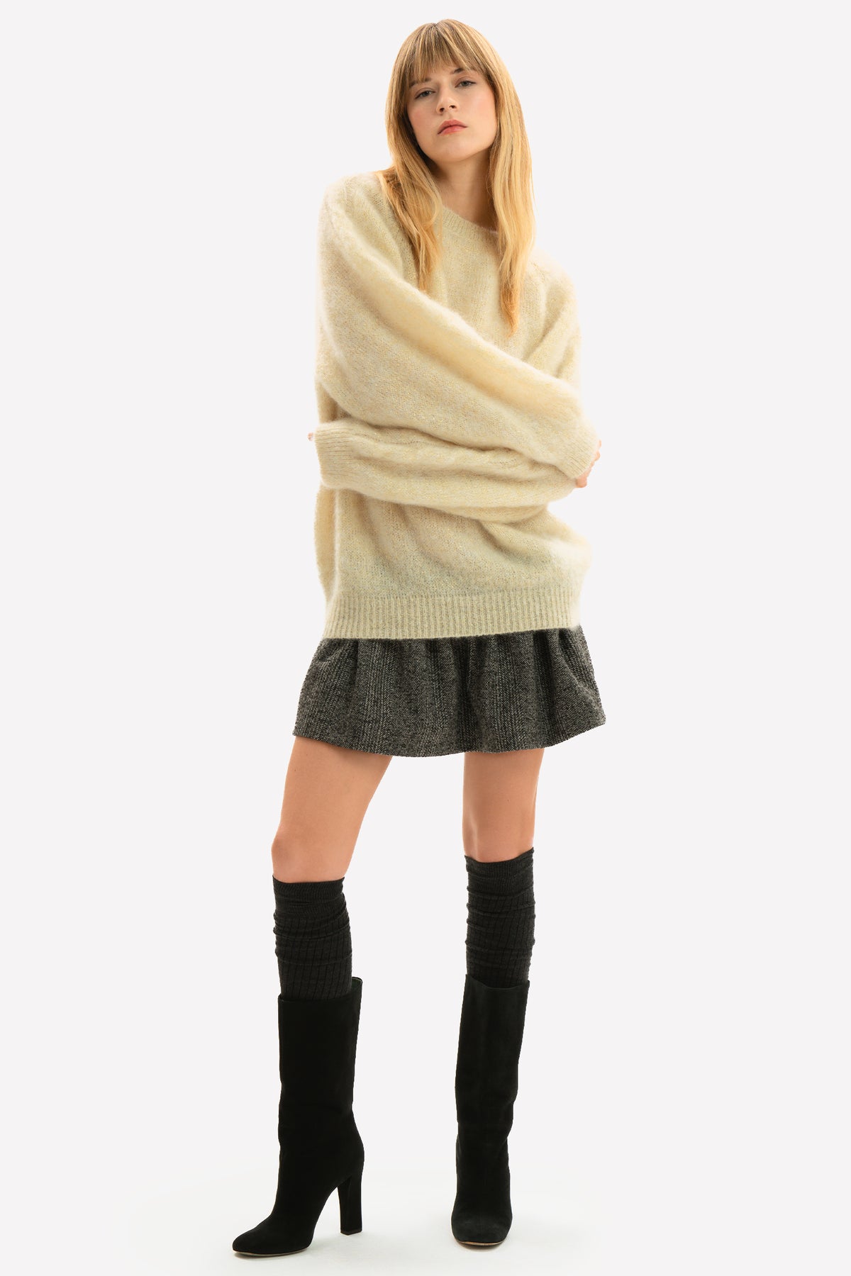 CHIARA - Maglia over in mohair Champoluc