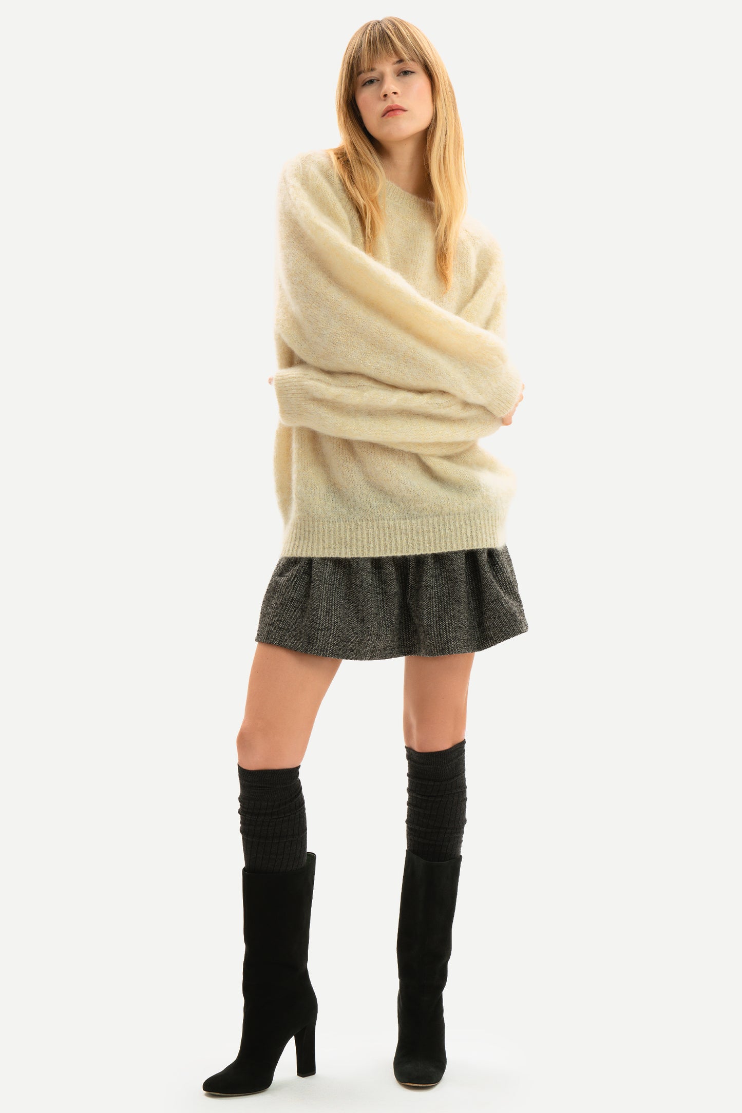 CHIARA - Maglia over in mohair Champoluc