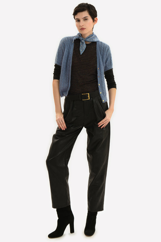 STELLA - Eco-leather trousers Rock