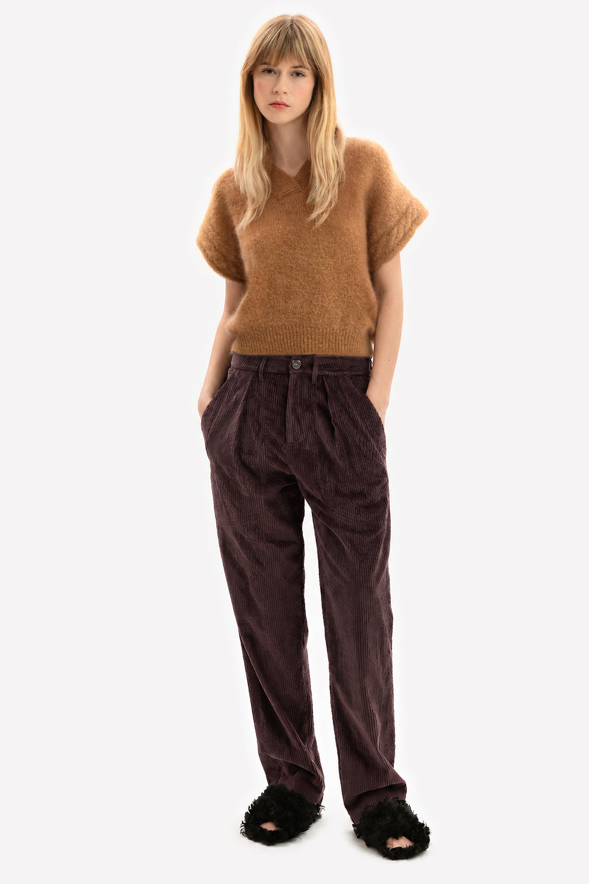 LETIZIA - Pantaloni Velvet