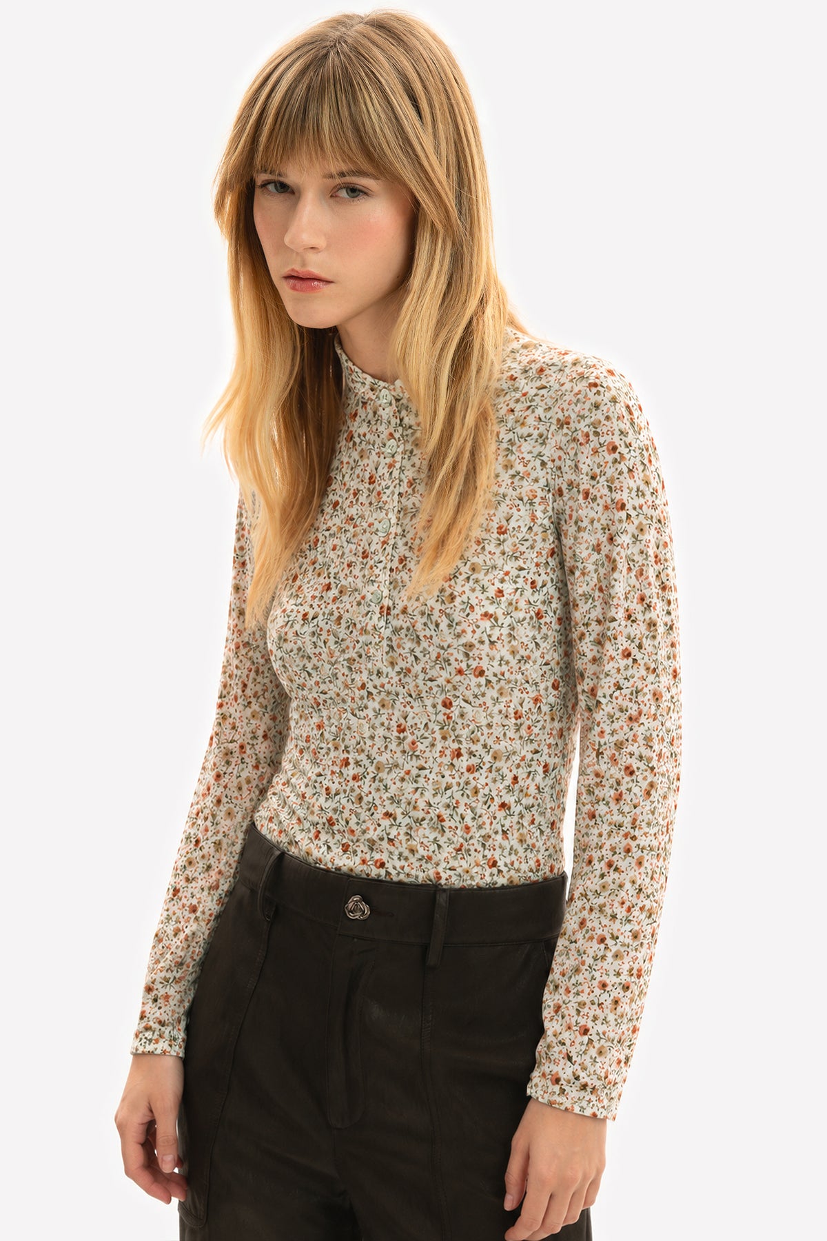 LUCIA - T-shirt in jersey micromodal Flora