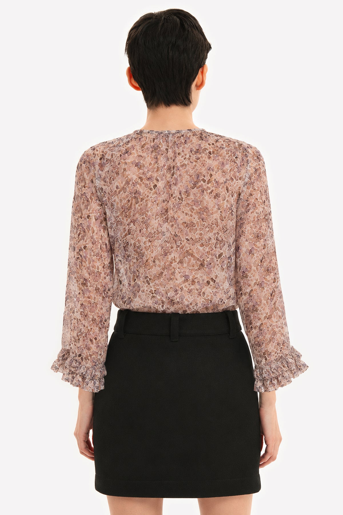 MIRIAM  - Blusa in seta Jardin