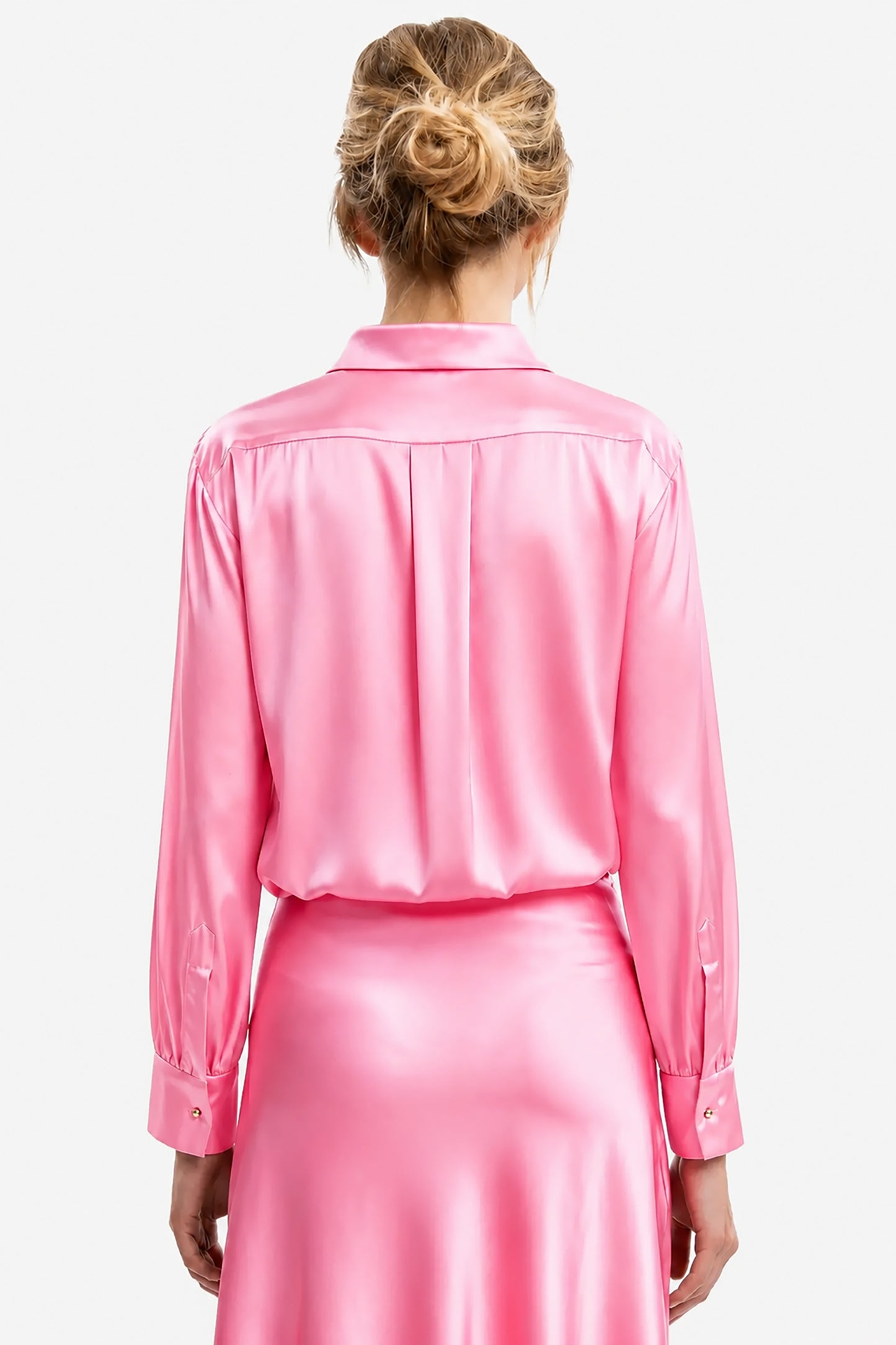 ROSSELLA - Camicia in seta Ninfea
