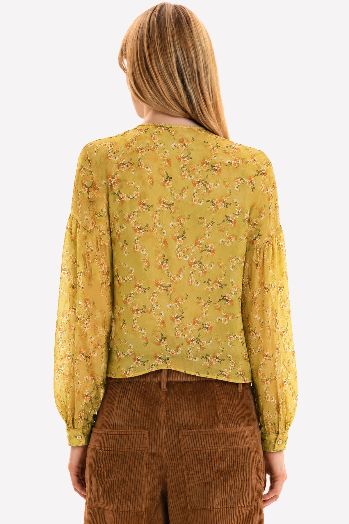 LEA - Silk blouse Goldie