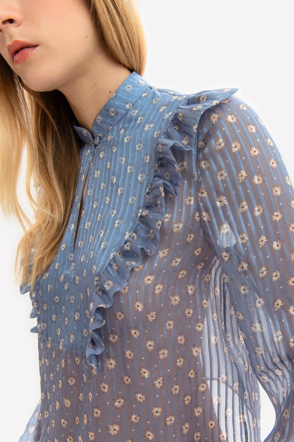 CELESTE - Silk blouse Monet