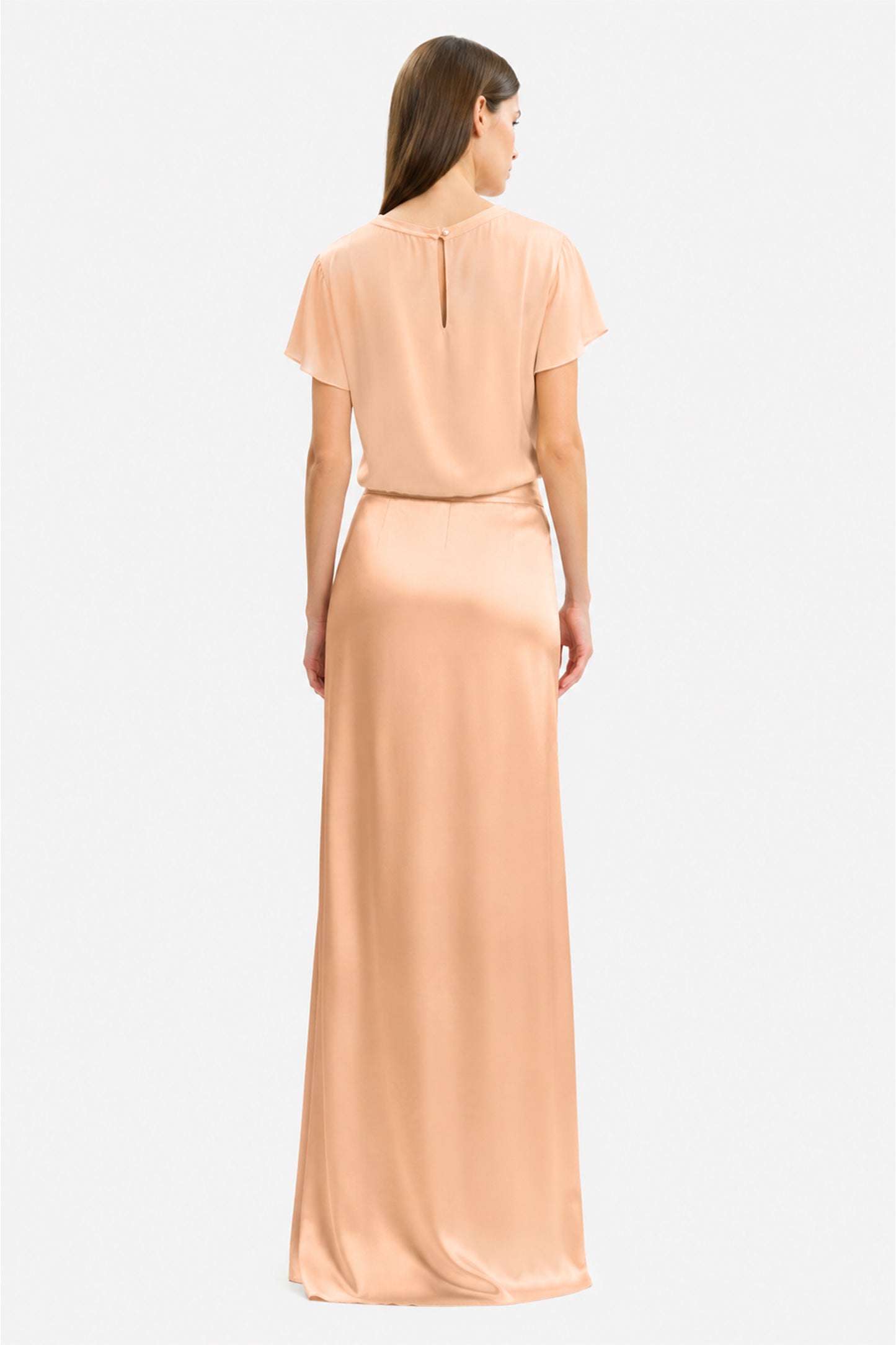STELLA - Silk satin skirt Ninfea