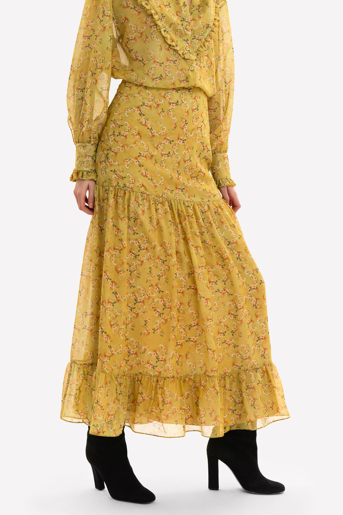 NINA - Silk Skirt Goldie