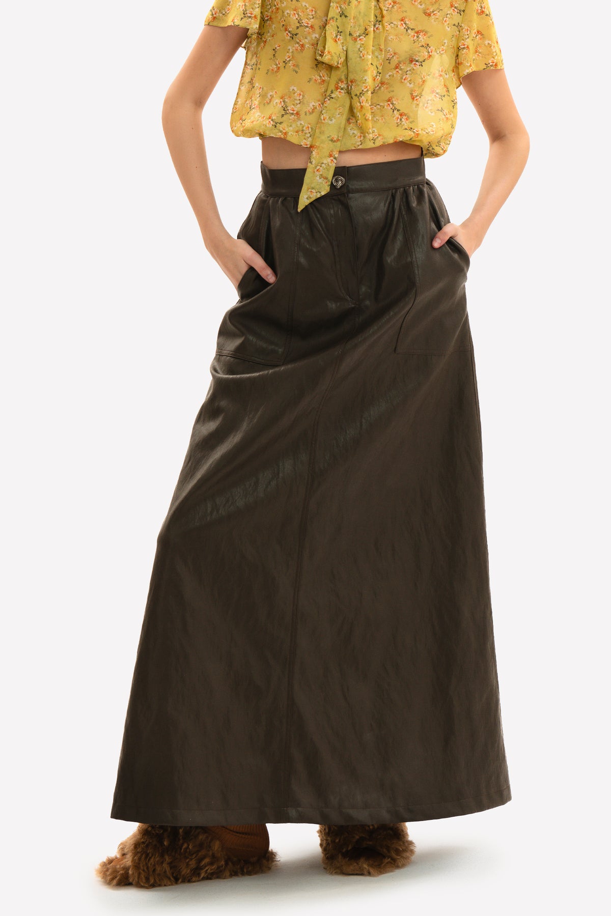 OLIVIA - Eco-leather skirt Rock