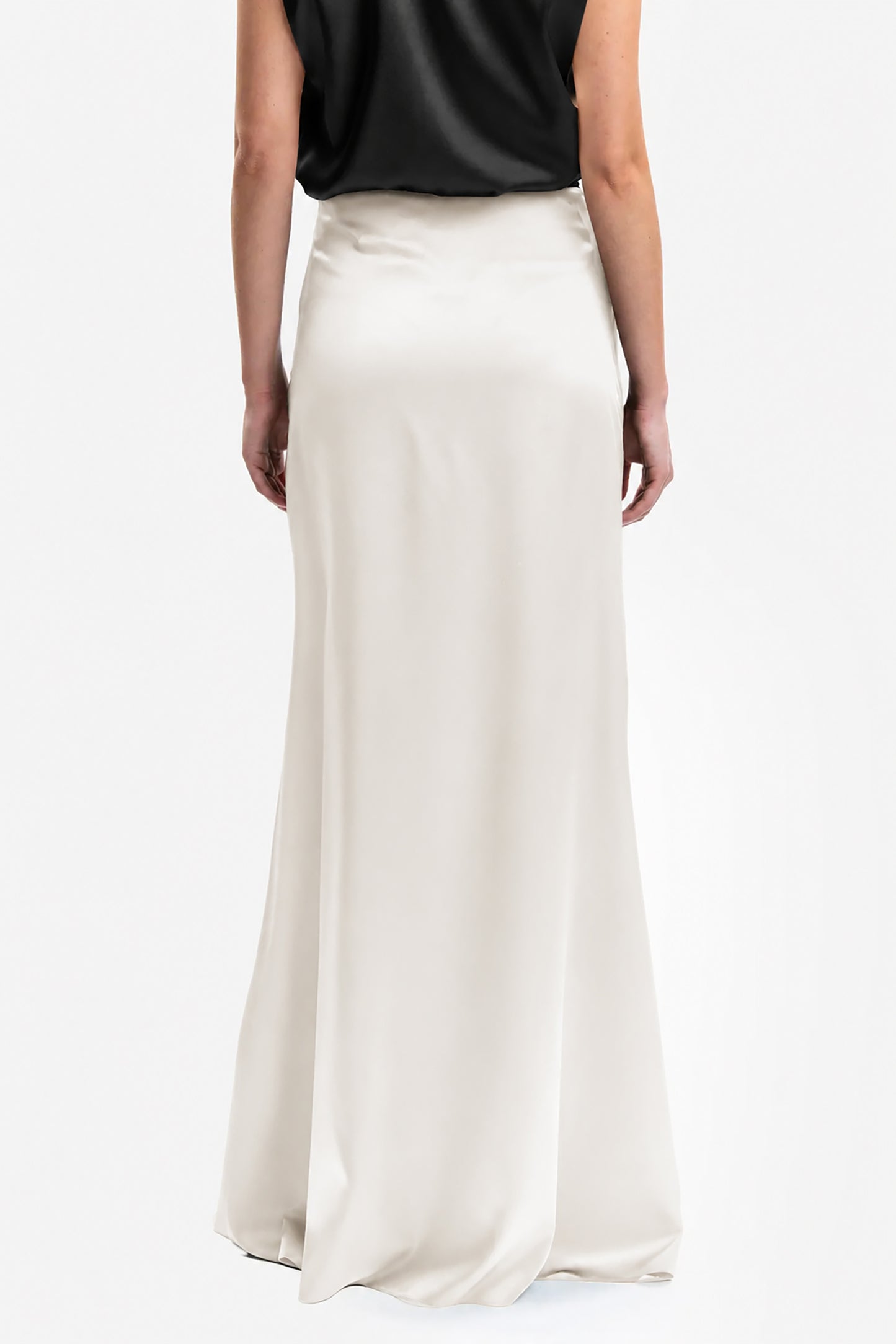 SALLY - Silk Satin Skirt Ninfea