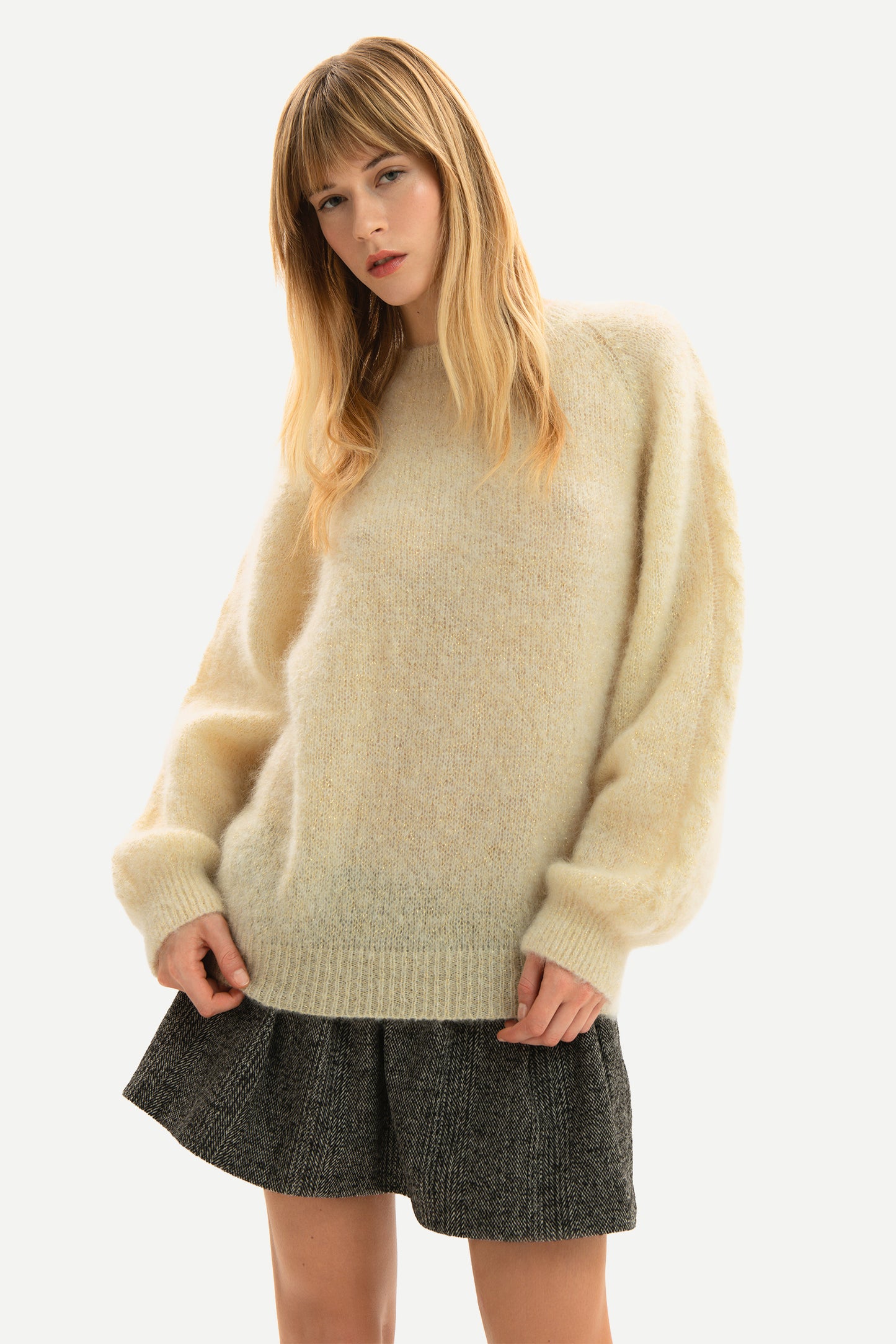 CHIARA - Maglia over in mohair Champoluc