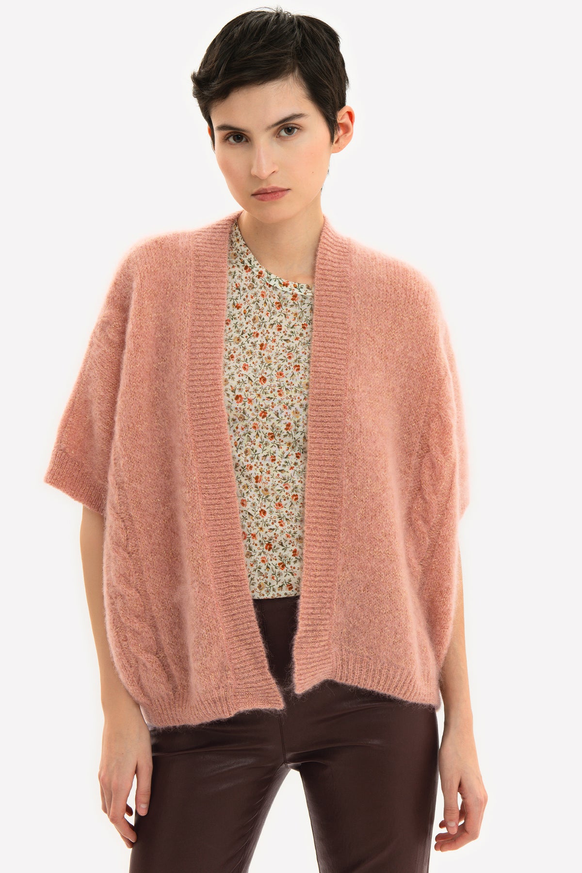 CATERINA - Cardigan over in mohair Champoluc
