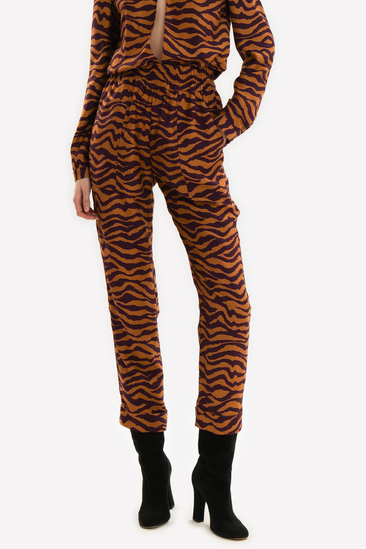 AMINTA - Trousers Zebra