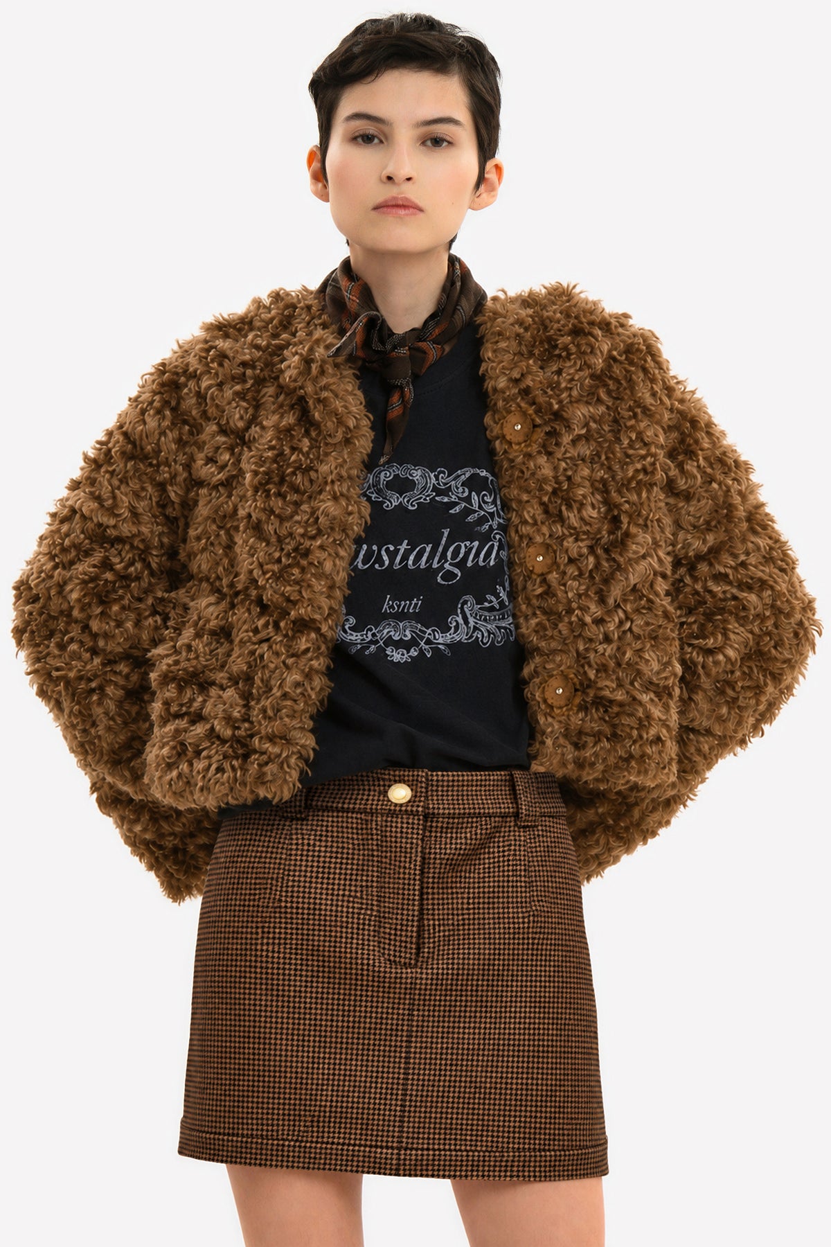 VITTI - Giacca in eco-furry Beast