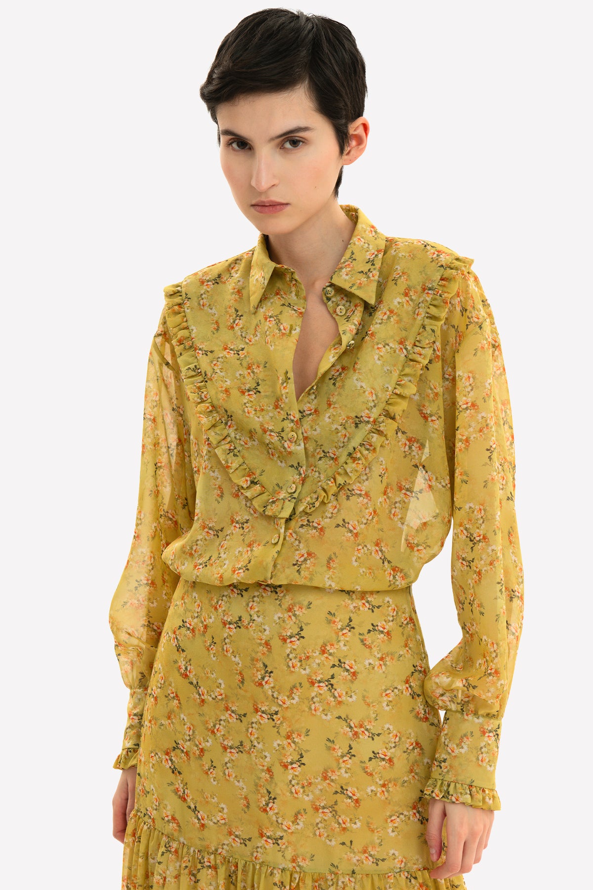 IRIS - Silk blouse Goldie