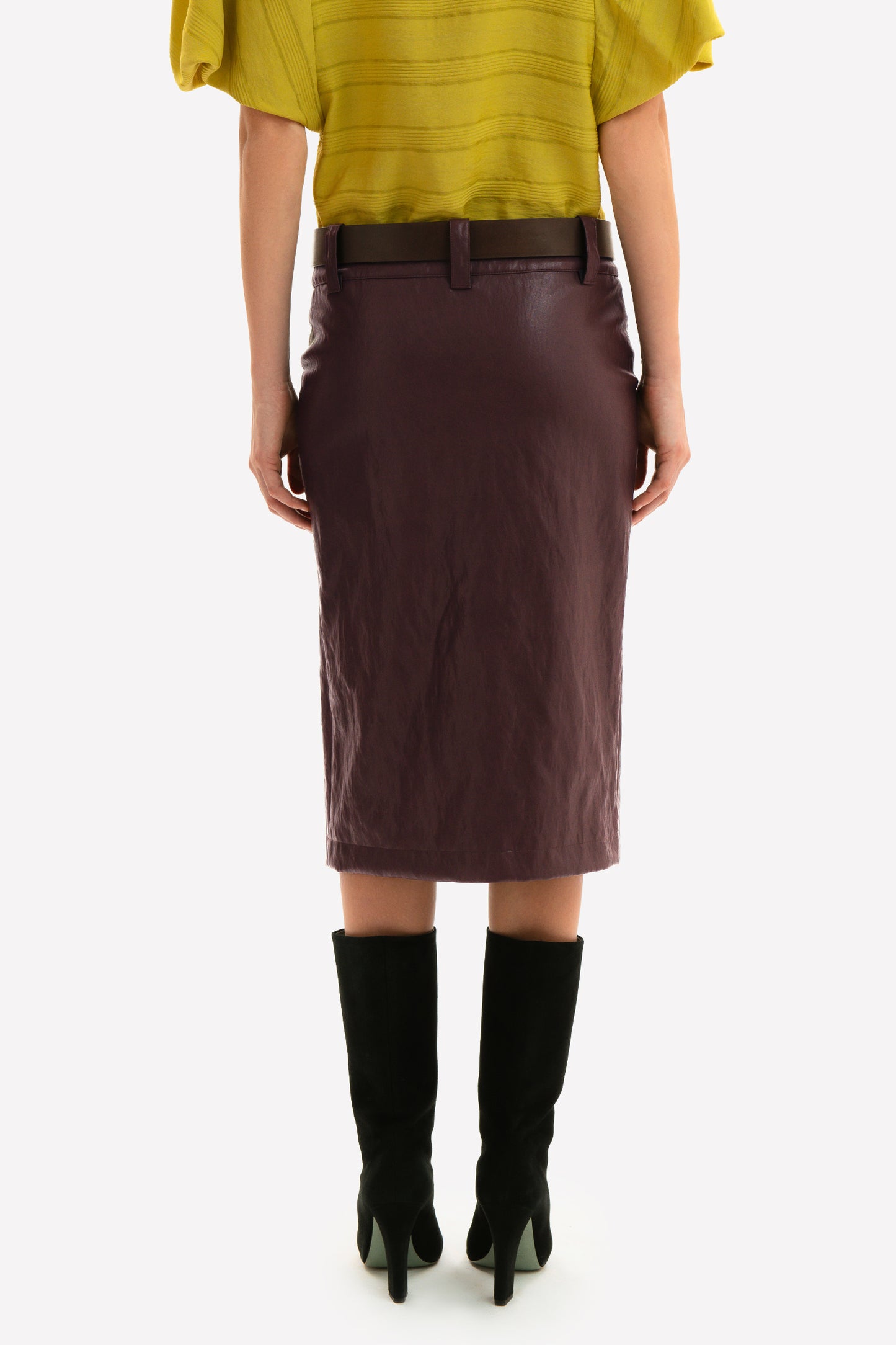 NOEMI - Eco-leather skirt Rock