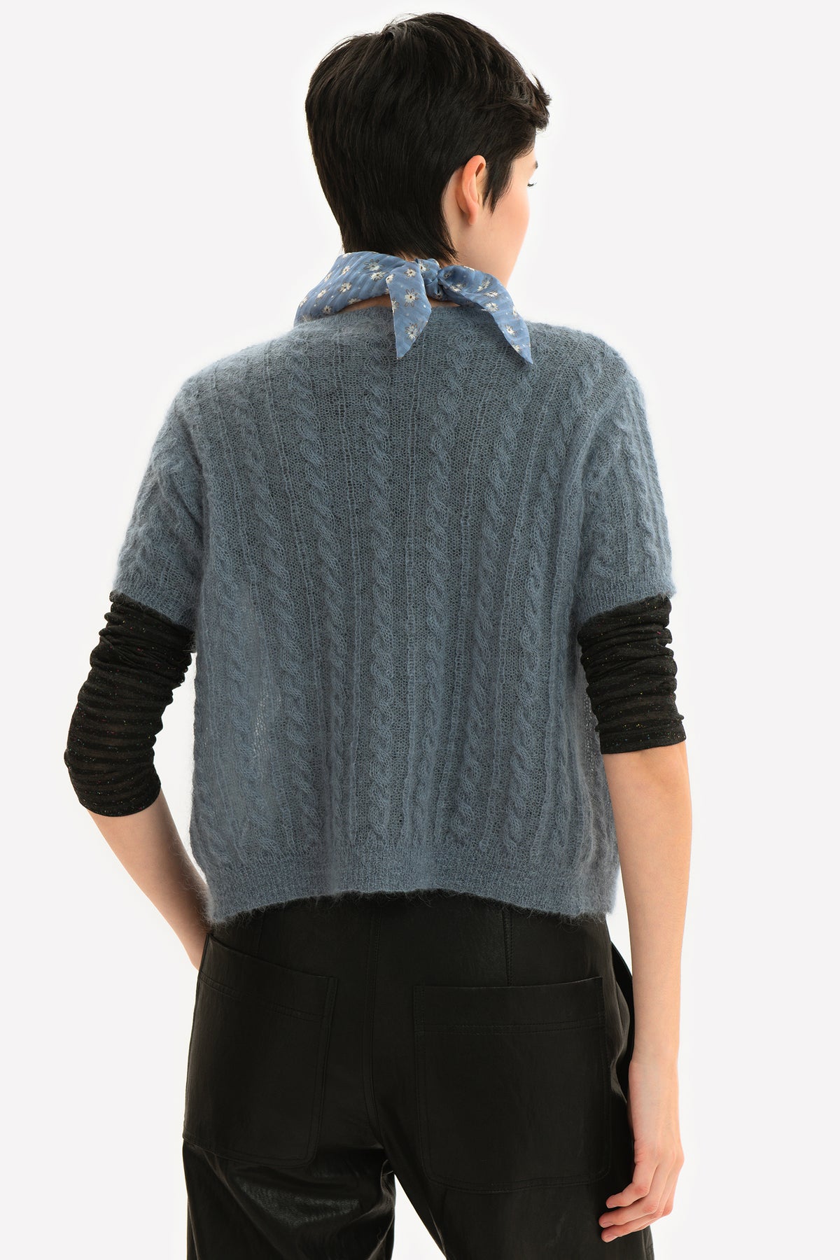 ALLEGRA - Cardigan in mohair Bretagne