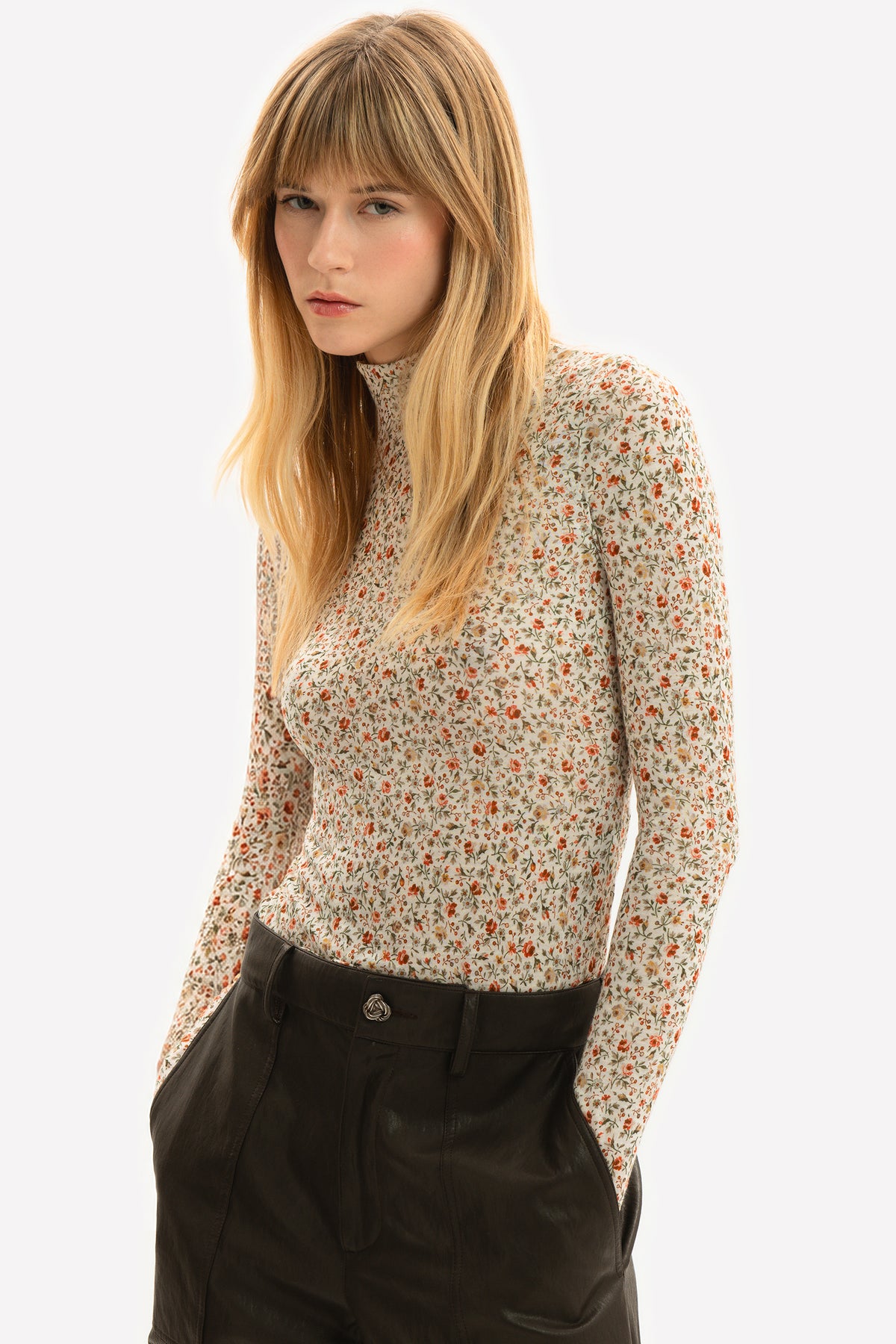 DELPHINE - T-shirt in jersey micromodal Flora
