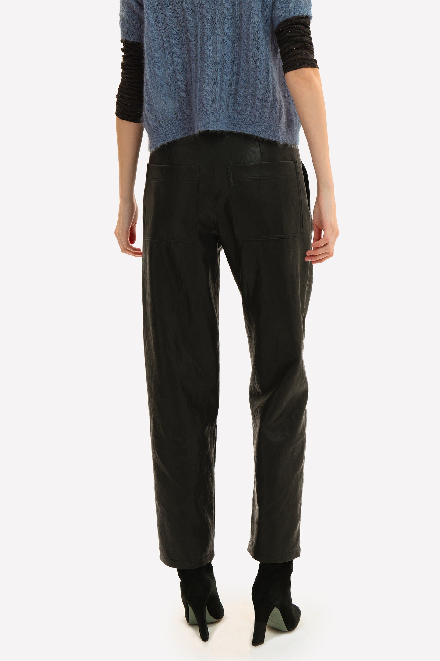 STELLA - Pantalone in eco-leather Rock