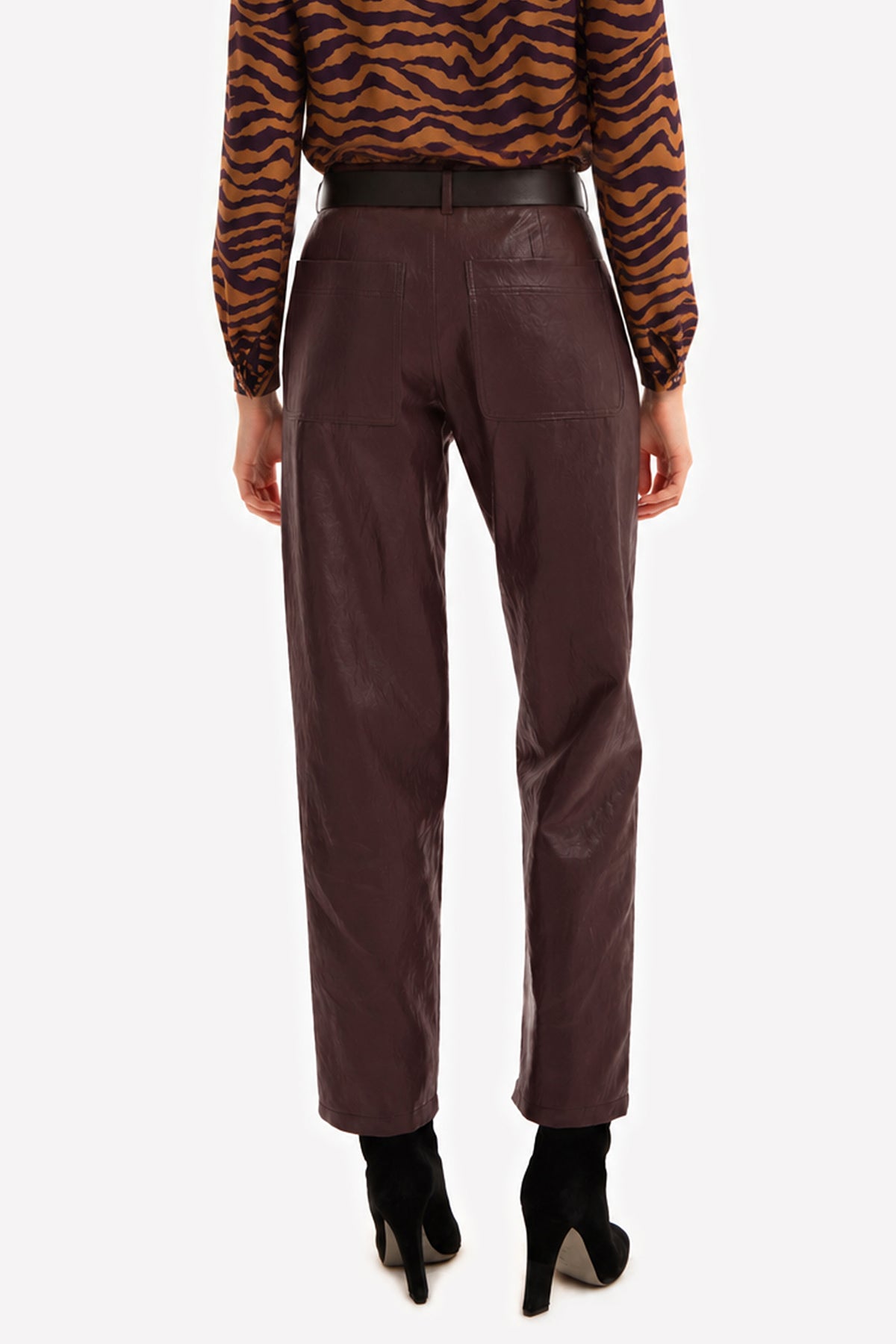 LIVIA - Pantaloni in eco-leather Rock