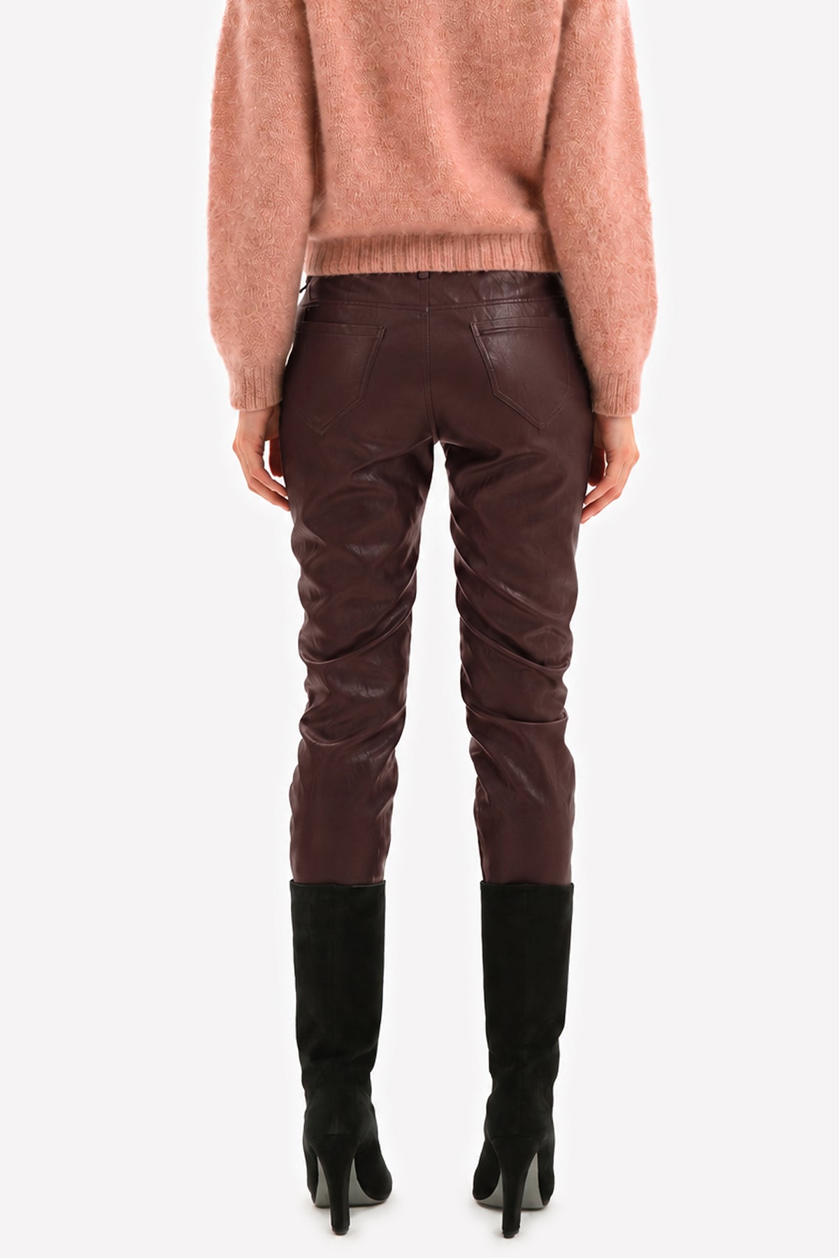 FLAMINIA - Pantaloni in eco-leather Rock