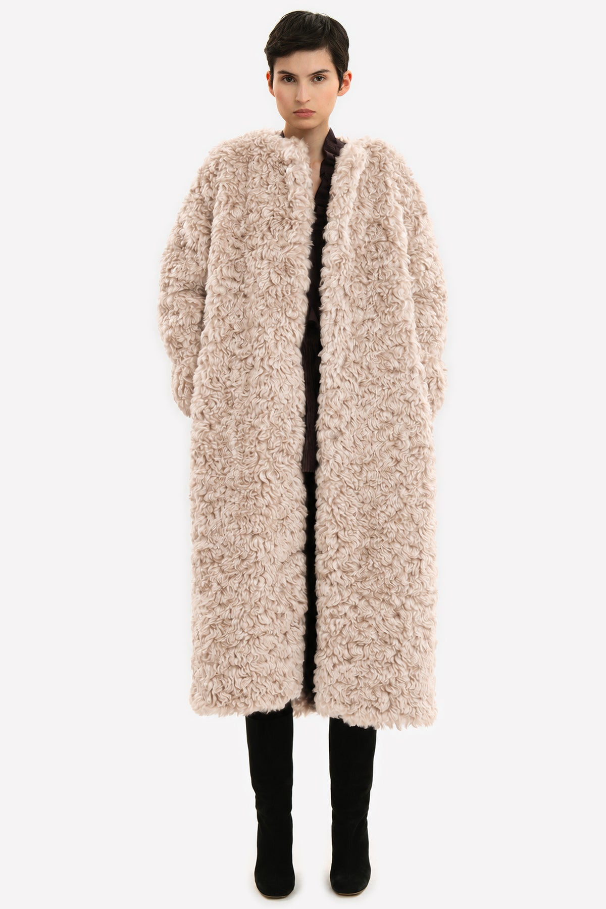 NORIA - Cappotto over in eco-furry Beast