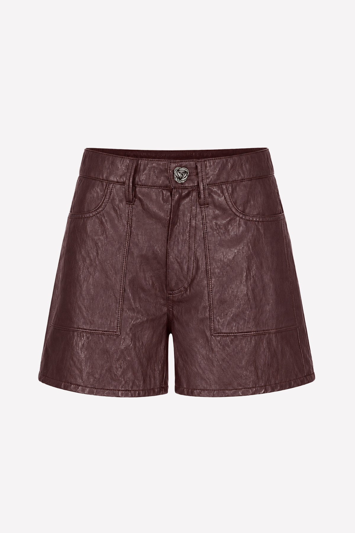 SABRINA - Shorts in eco-leather Rock
