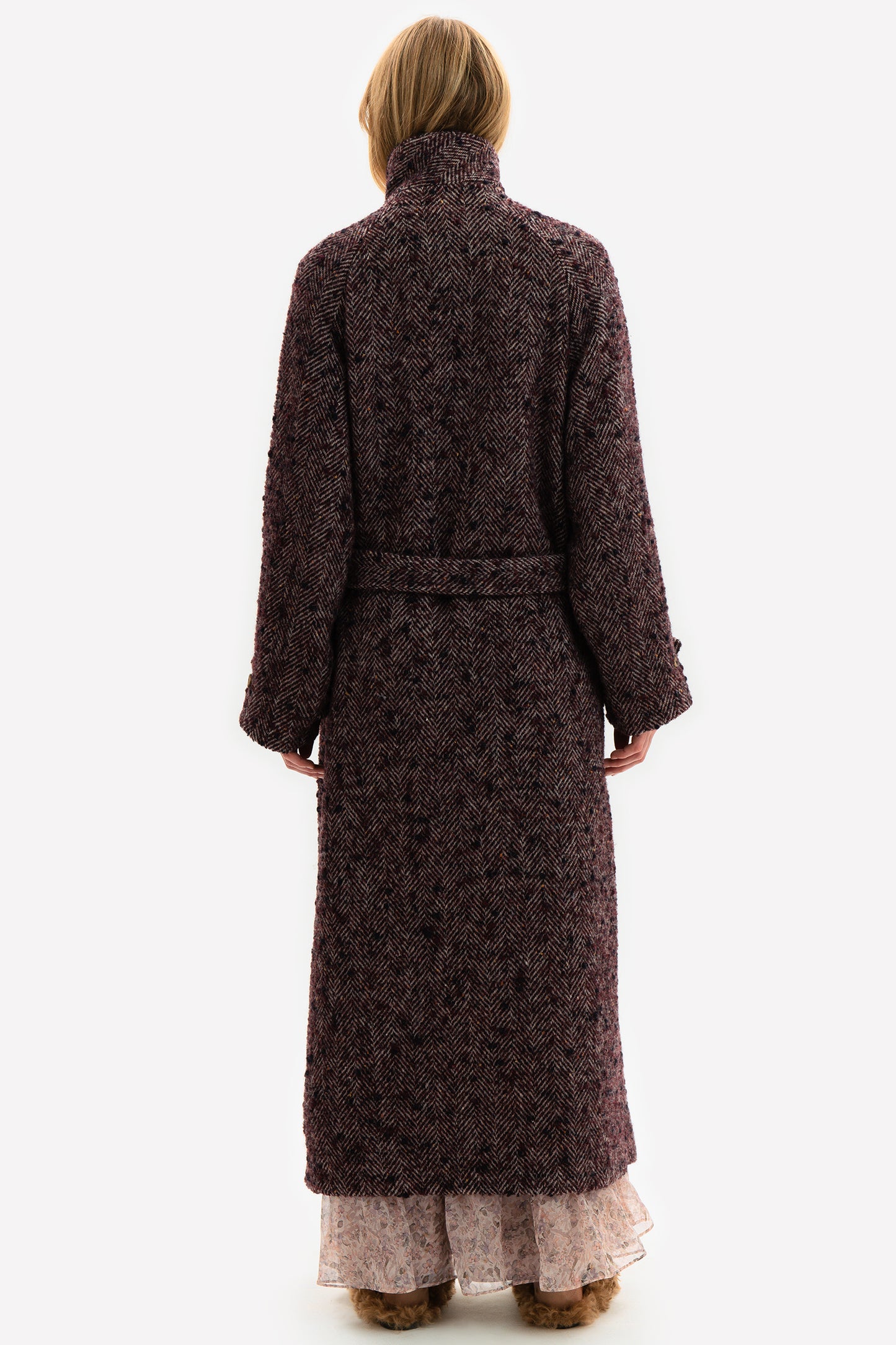 VIVIENNE - Oversized tweed coat Downtown