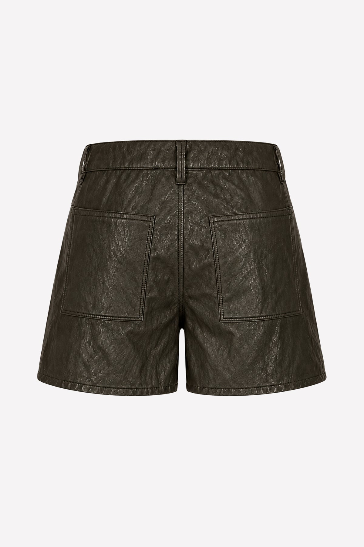 PAOLA - Shorts in eco-leather Rock