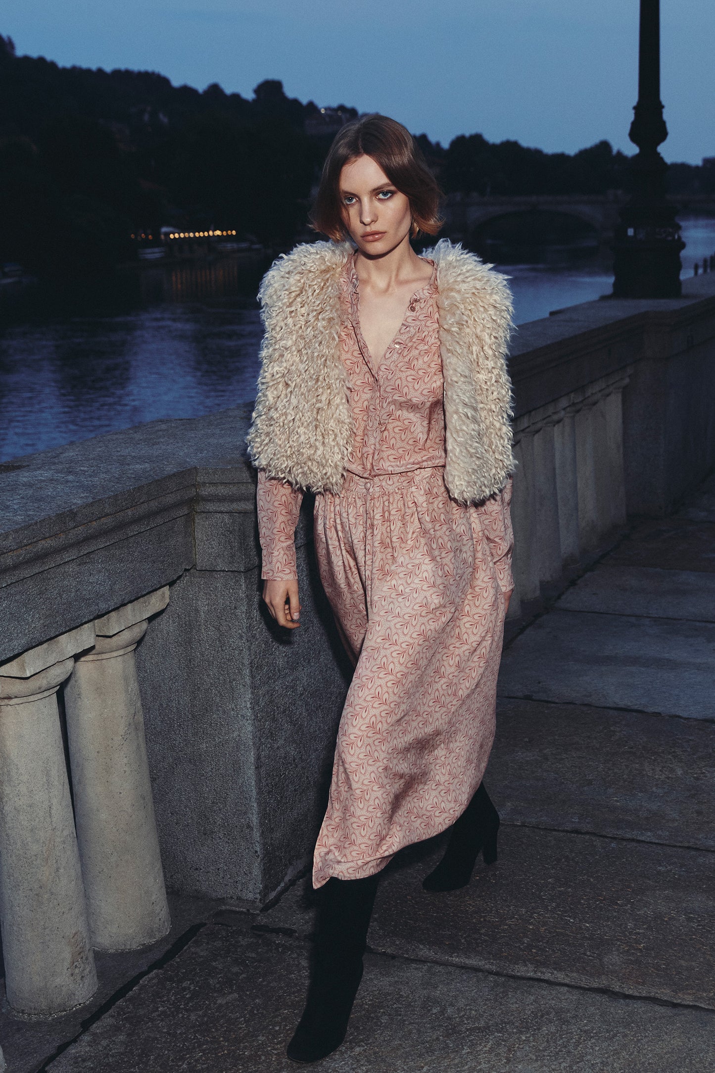 BEATRIZ - Gonna in seta Foliage