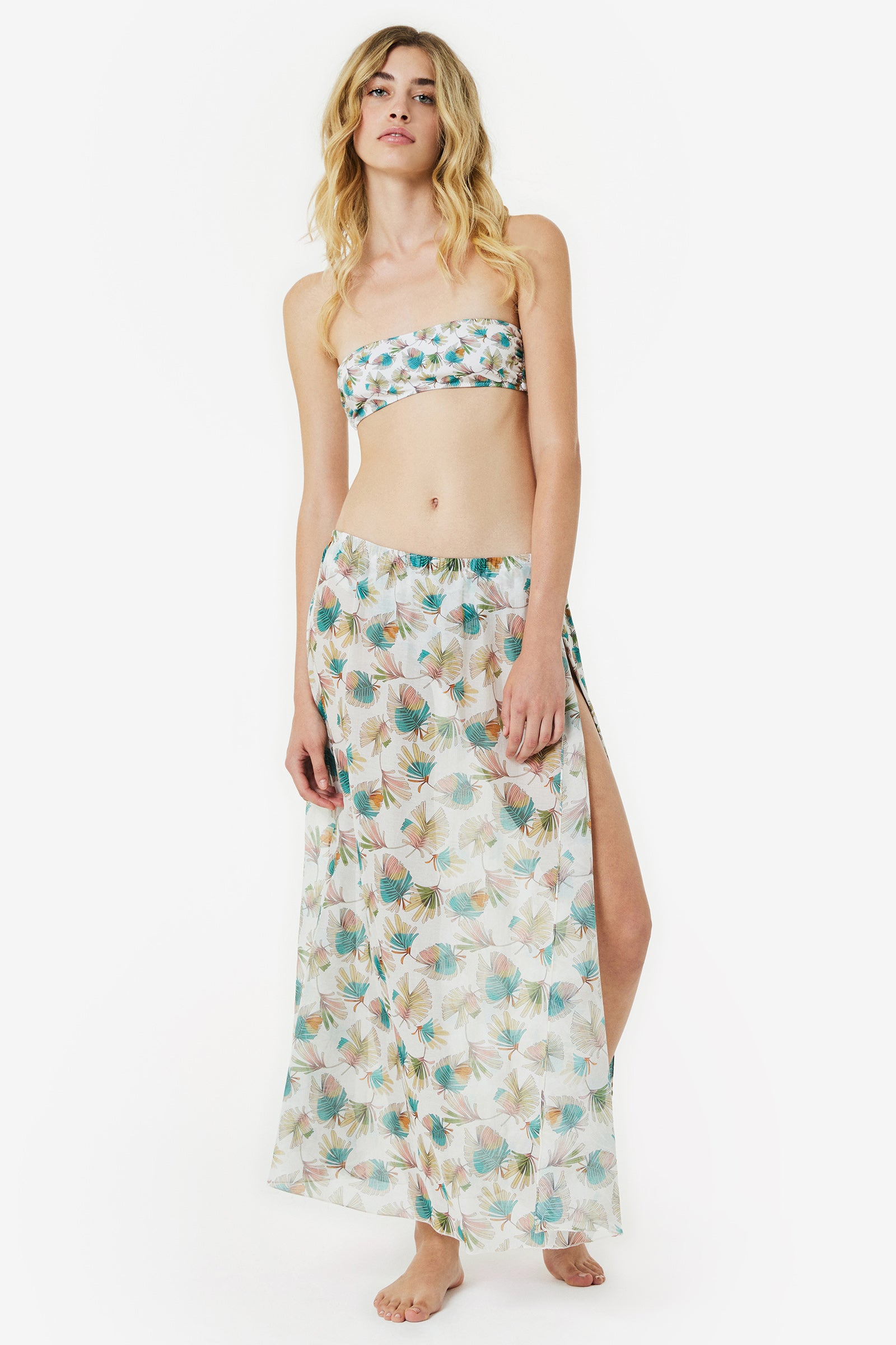 Kristina Ti TULLIA - Pareo skirt Foliage