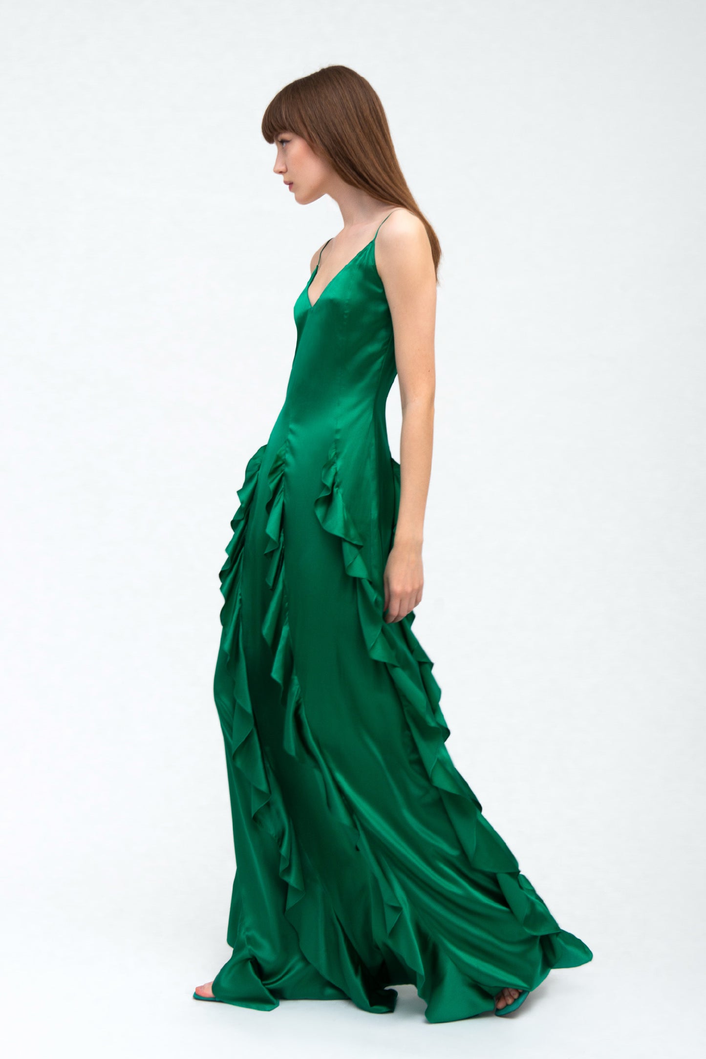 FLORA - Long silk dress