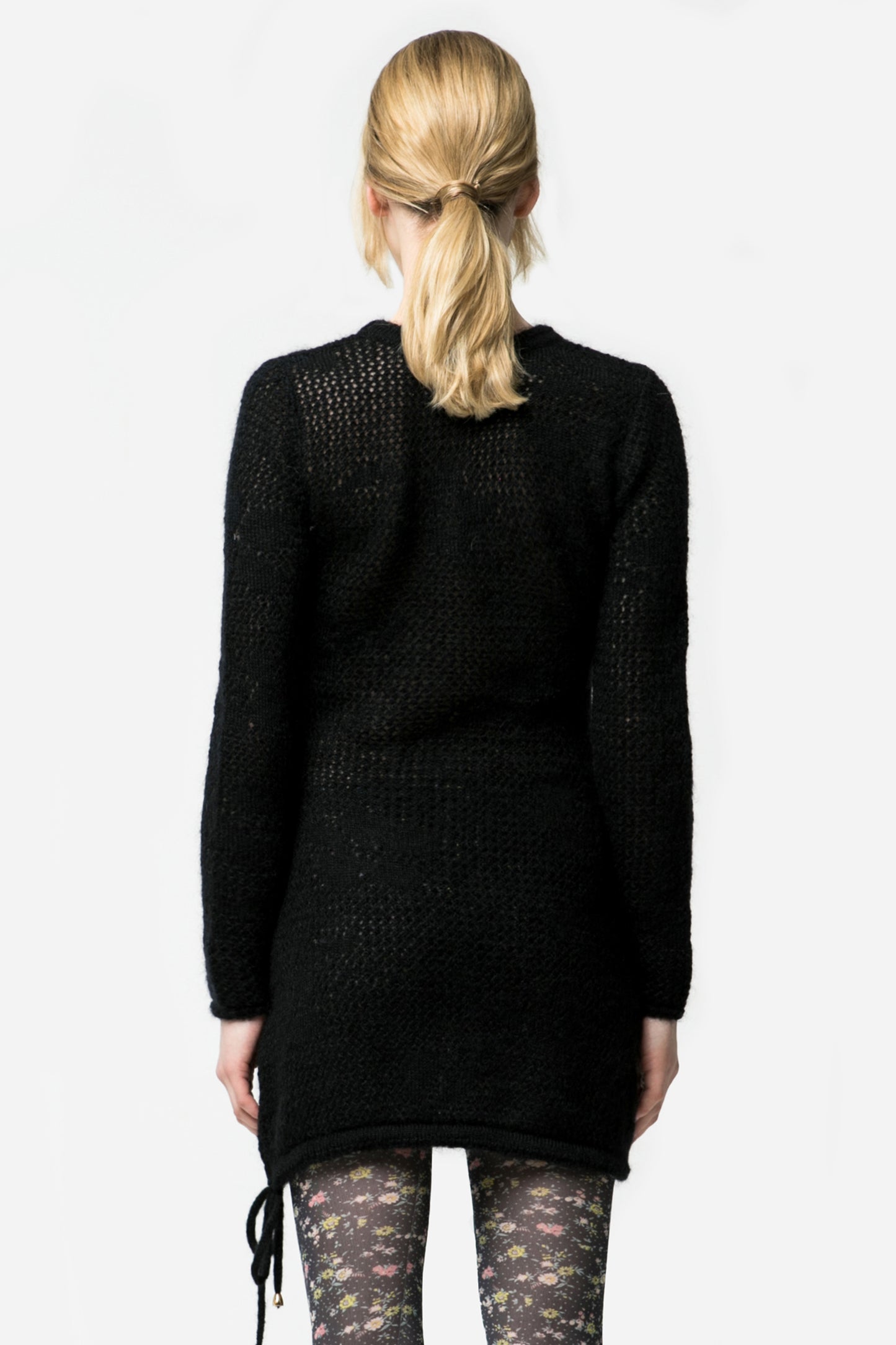 AMANDA - Monochrome knitted minidress